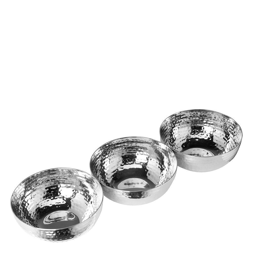 PICCA 3er Schalen silberfarben