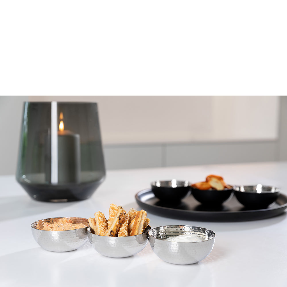 PICCA 3er Schalen silberfarben
