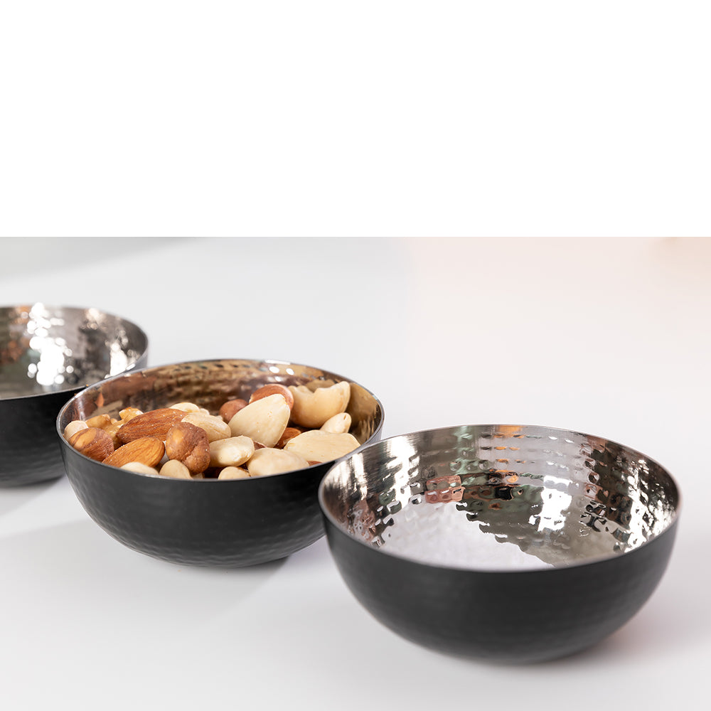 PICCA 3er Schalen silberfarben