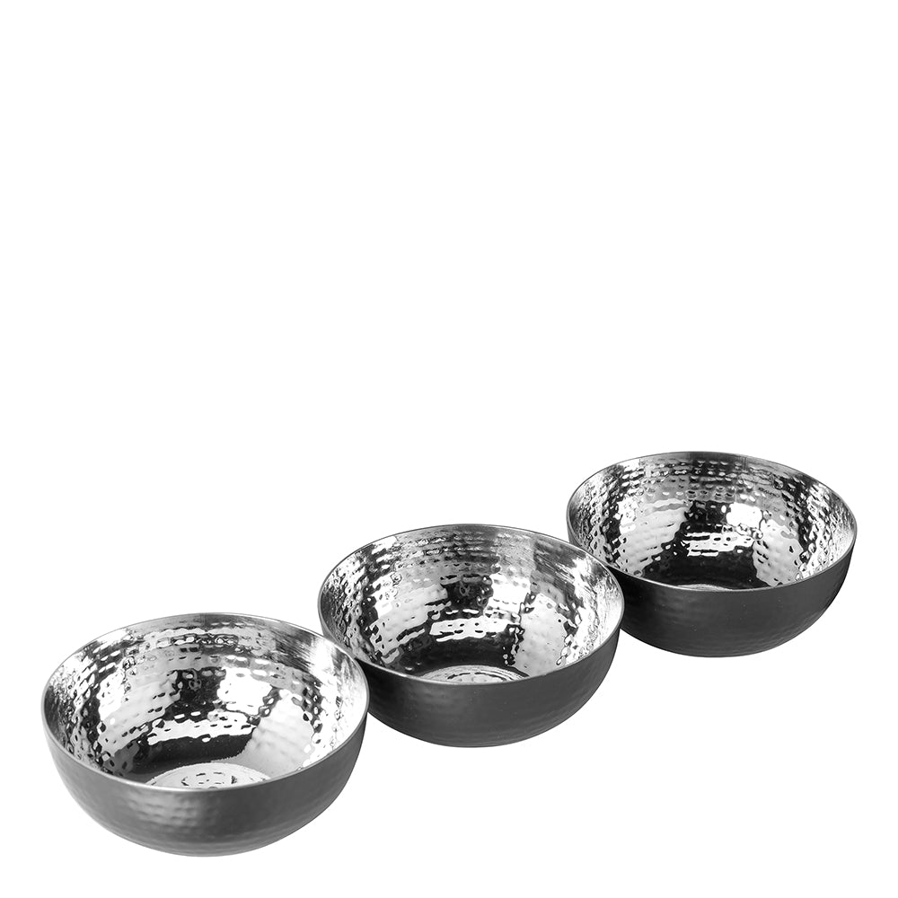 PICCA 3er Schalen silberfarben