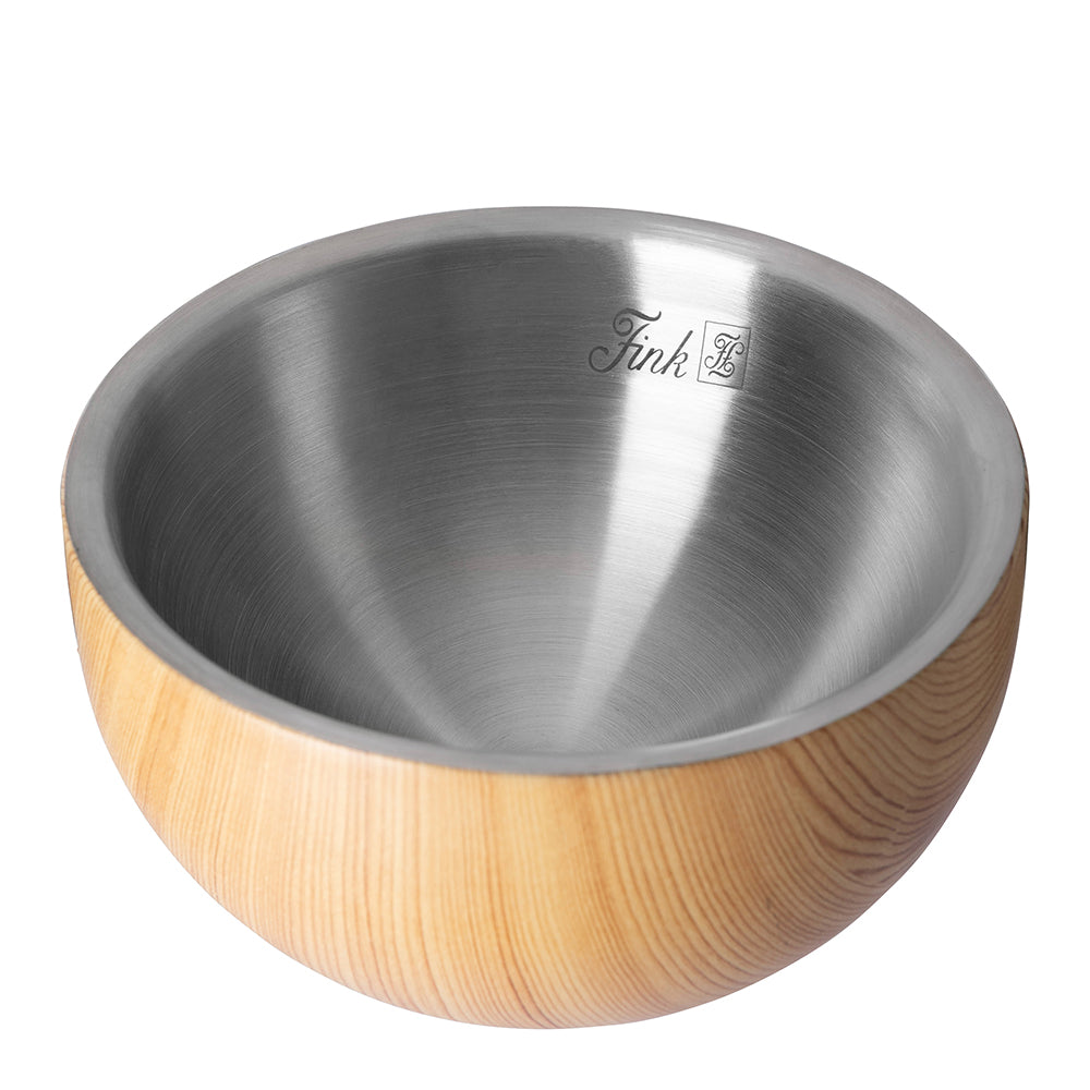 TIMBER Schale silberfarben