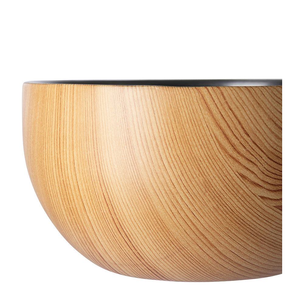 TIMBER Schale silberfarben