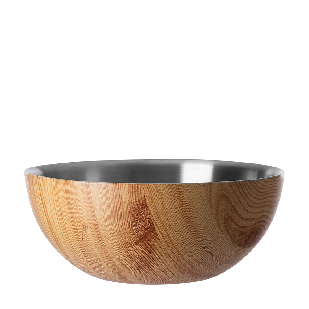 TIMBER Schale silberfarben