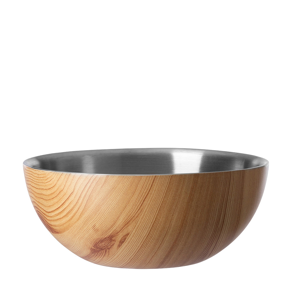 TIMBER Schale silberfarben