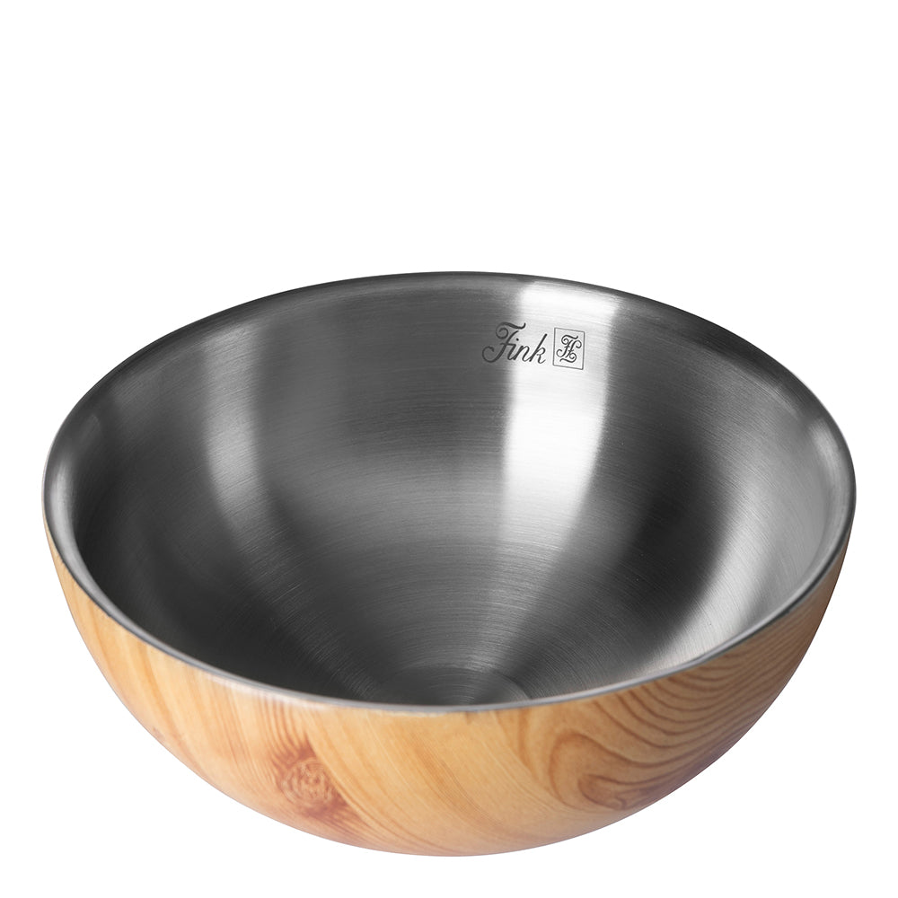 TIMBER Schale silberfarben