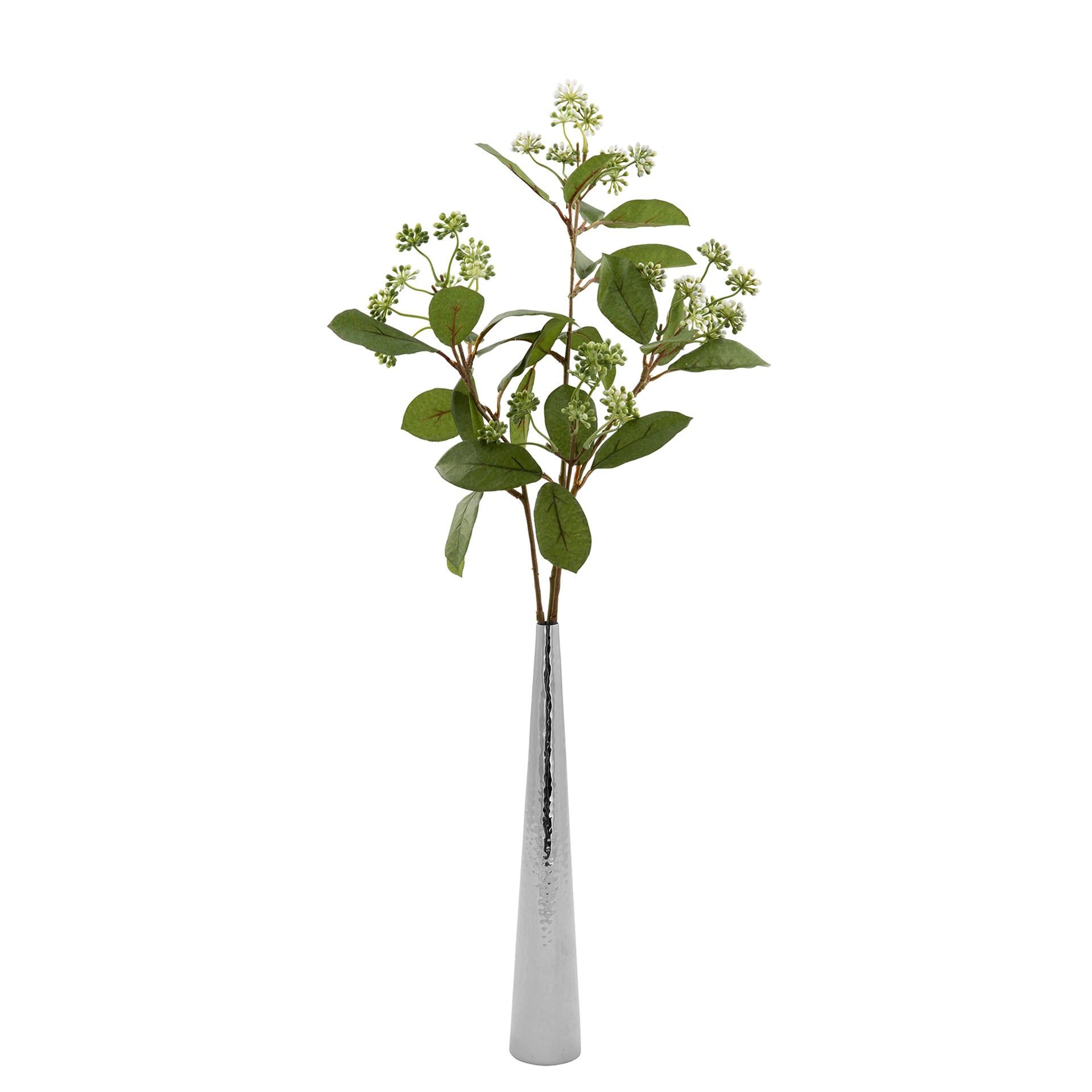 CUBA Vase silberfarben