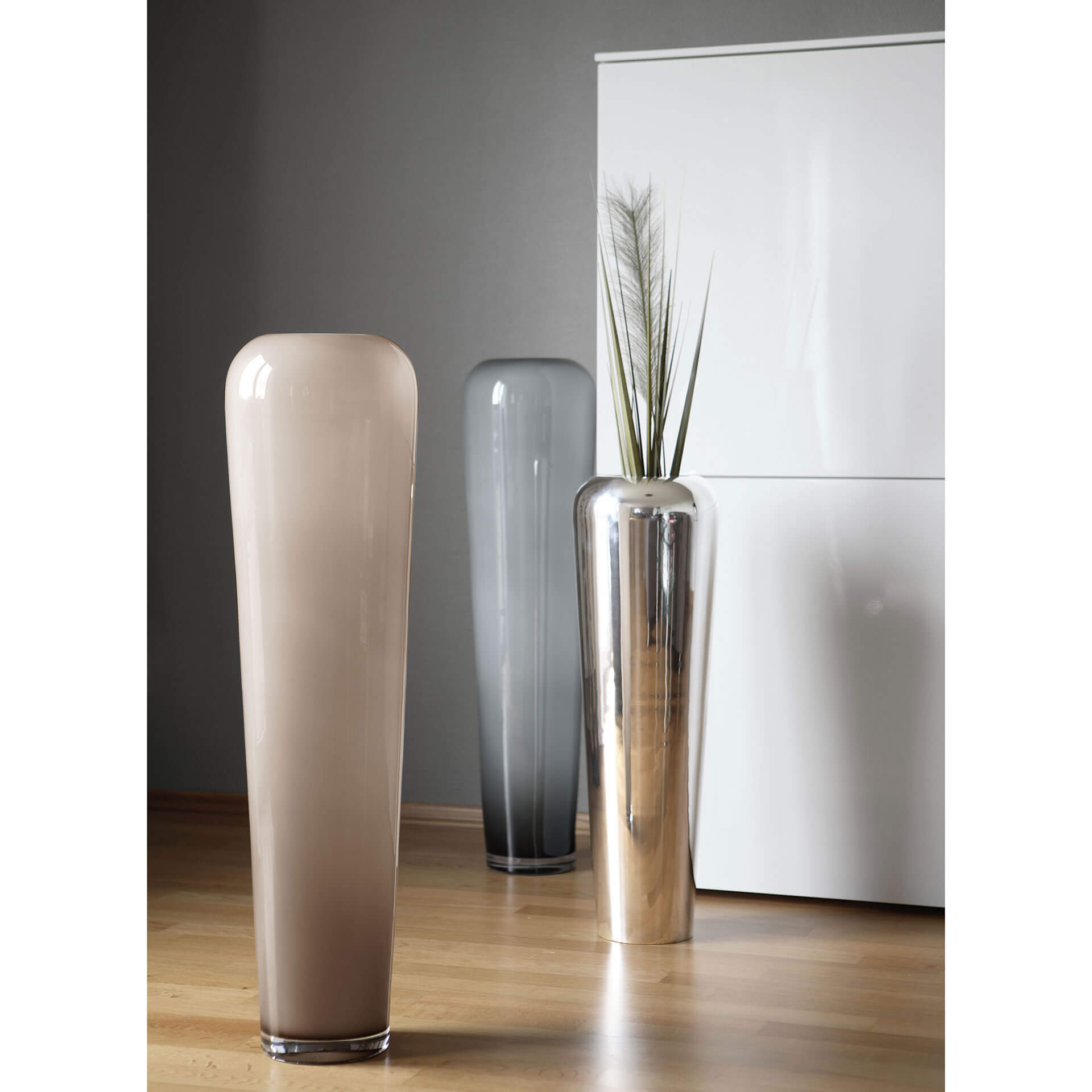 TUTZI Vase silberfarben