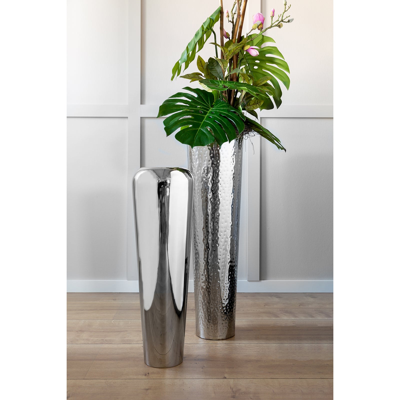 TUTZI Vase silberfarben