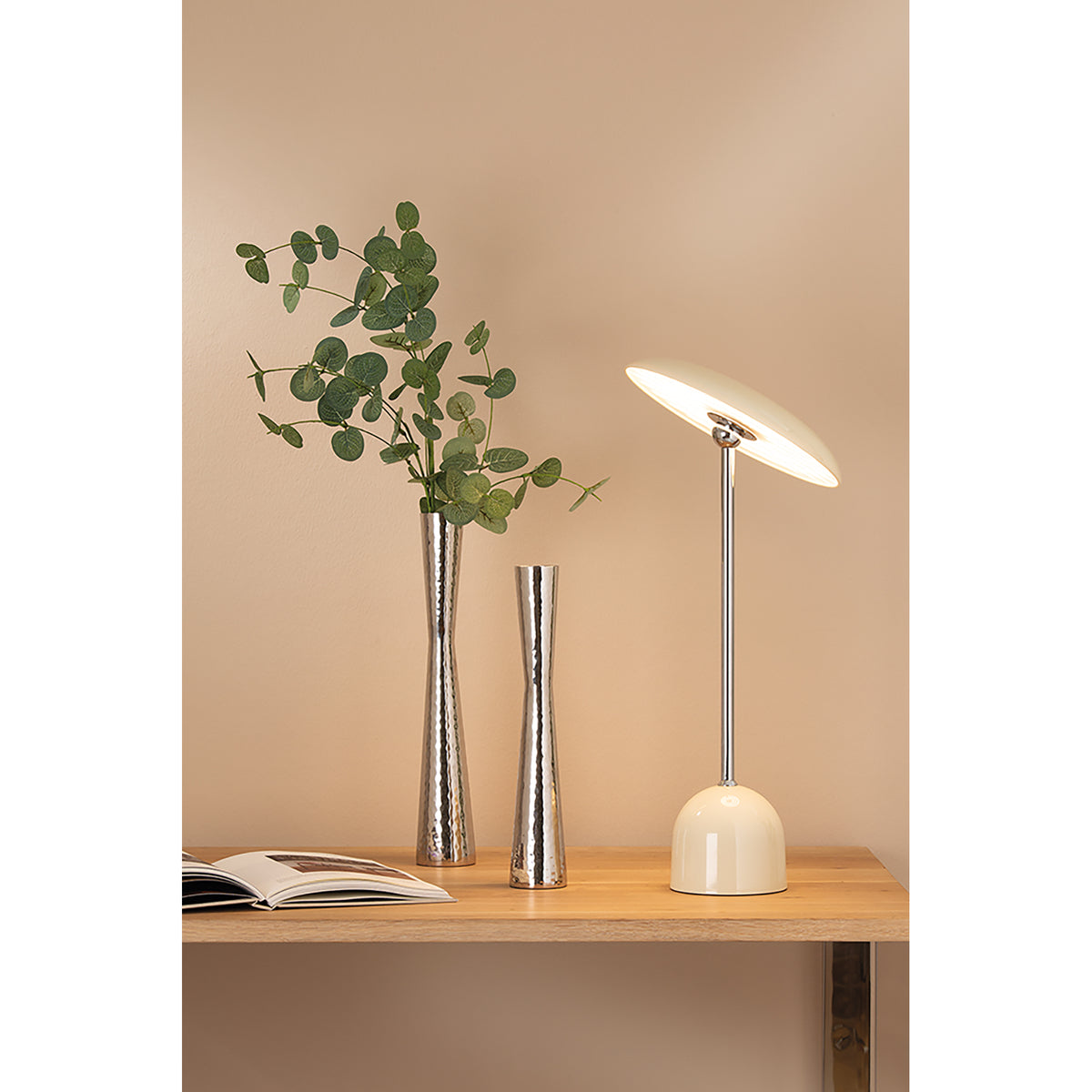DESSA Vase silberfarben