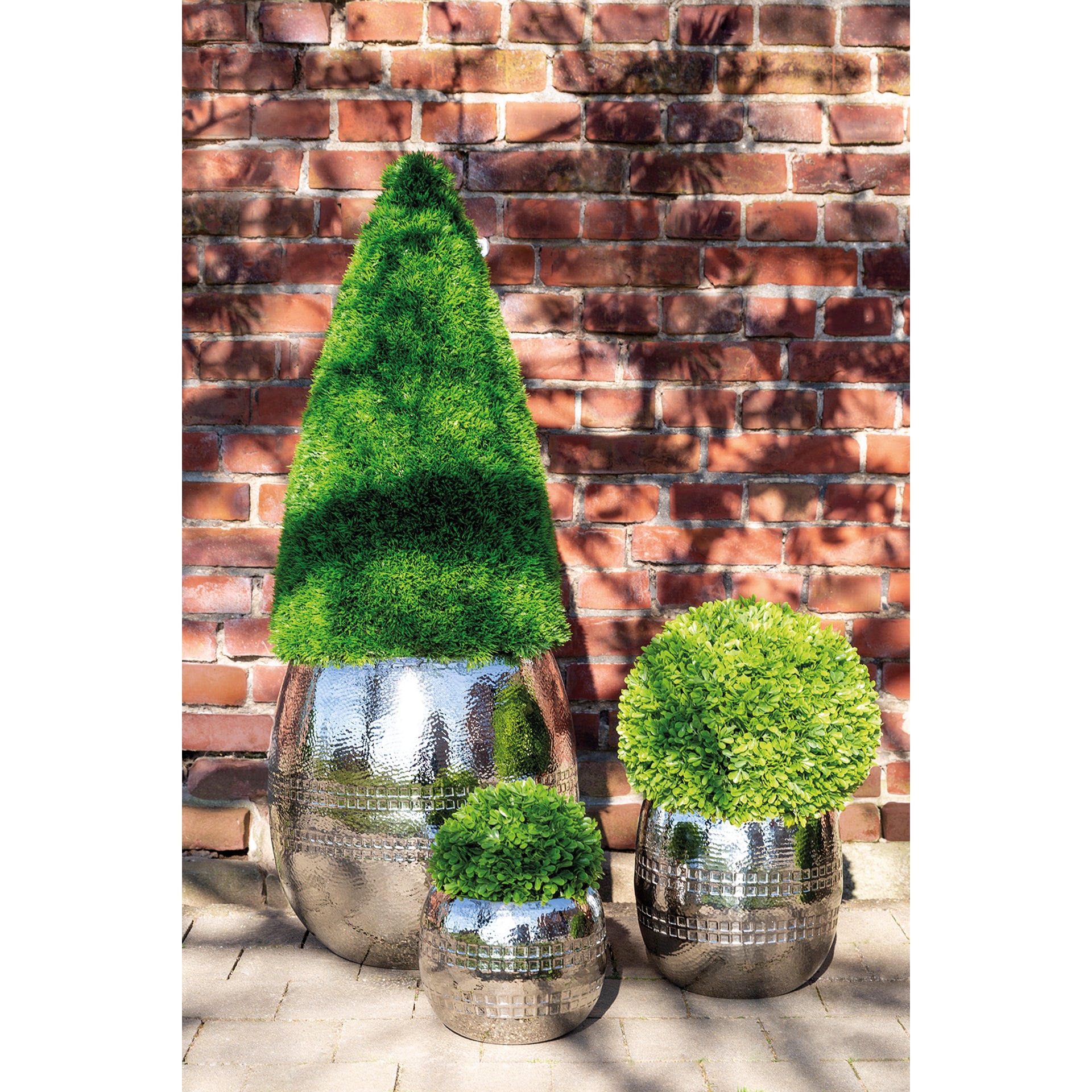 CARUS Übertöpfe silberfarben