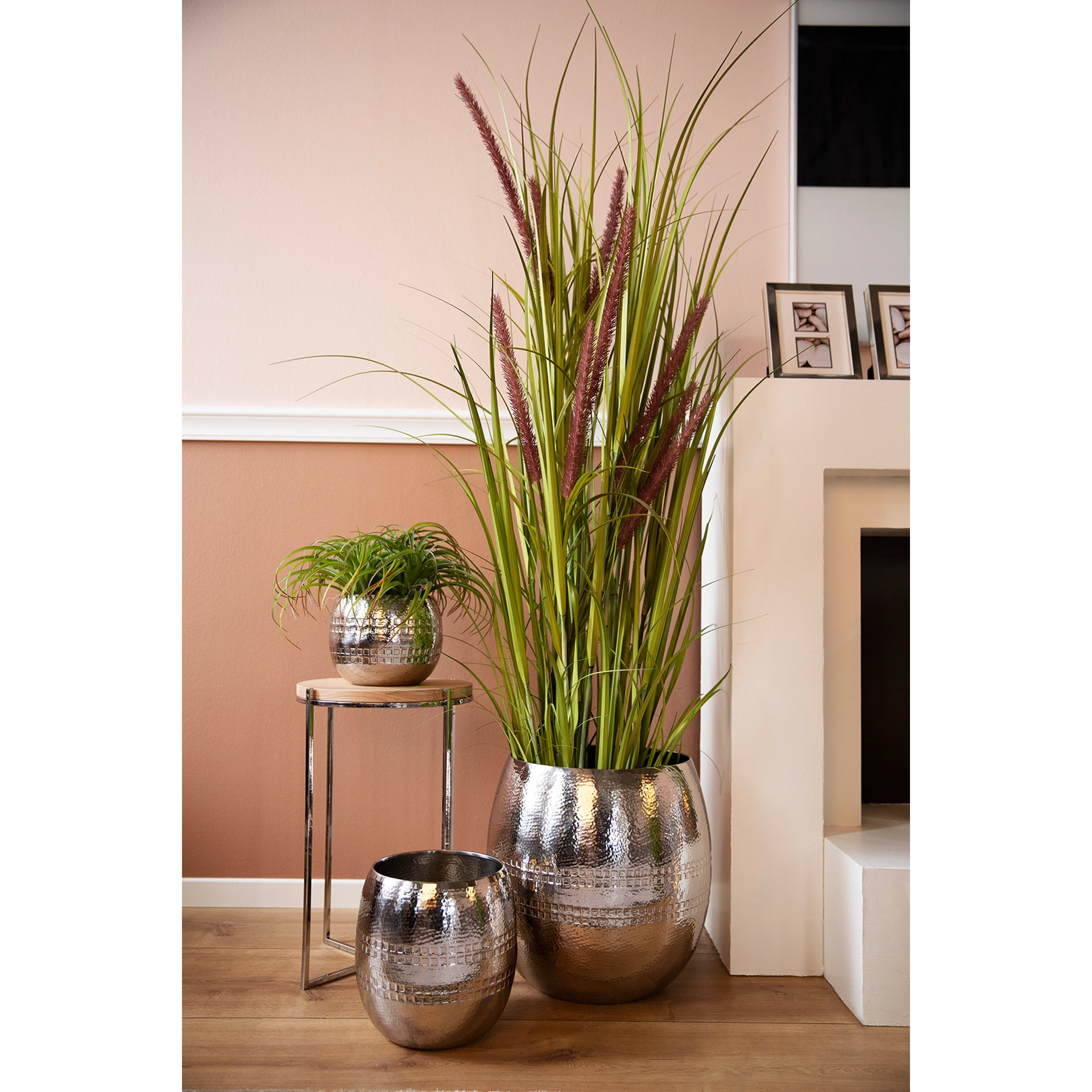 CARUS Übertöpfe silberfarben