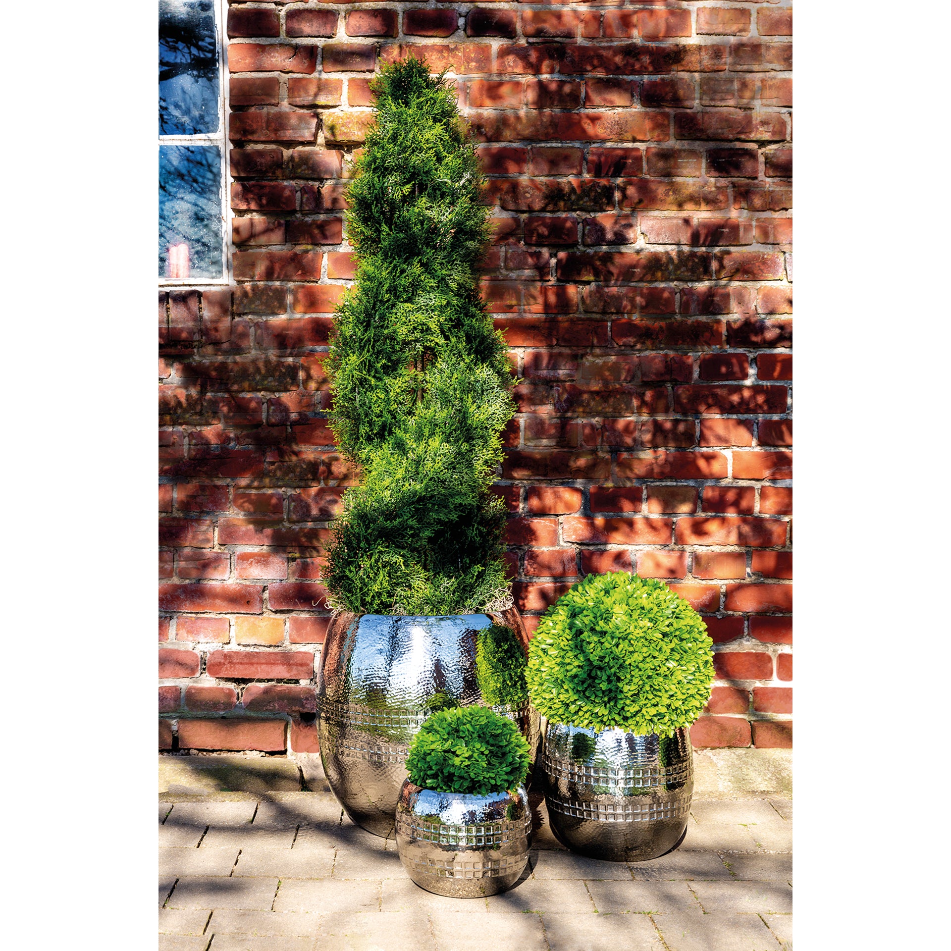 CARUS Übertöpfe silberfarben