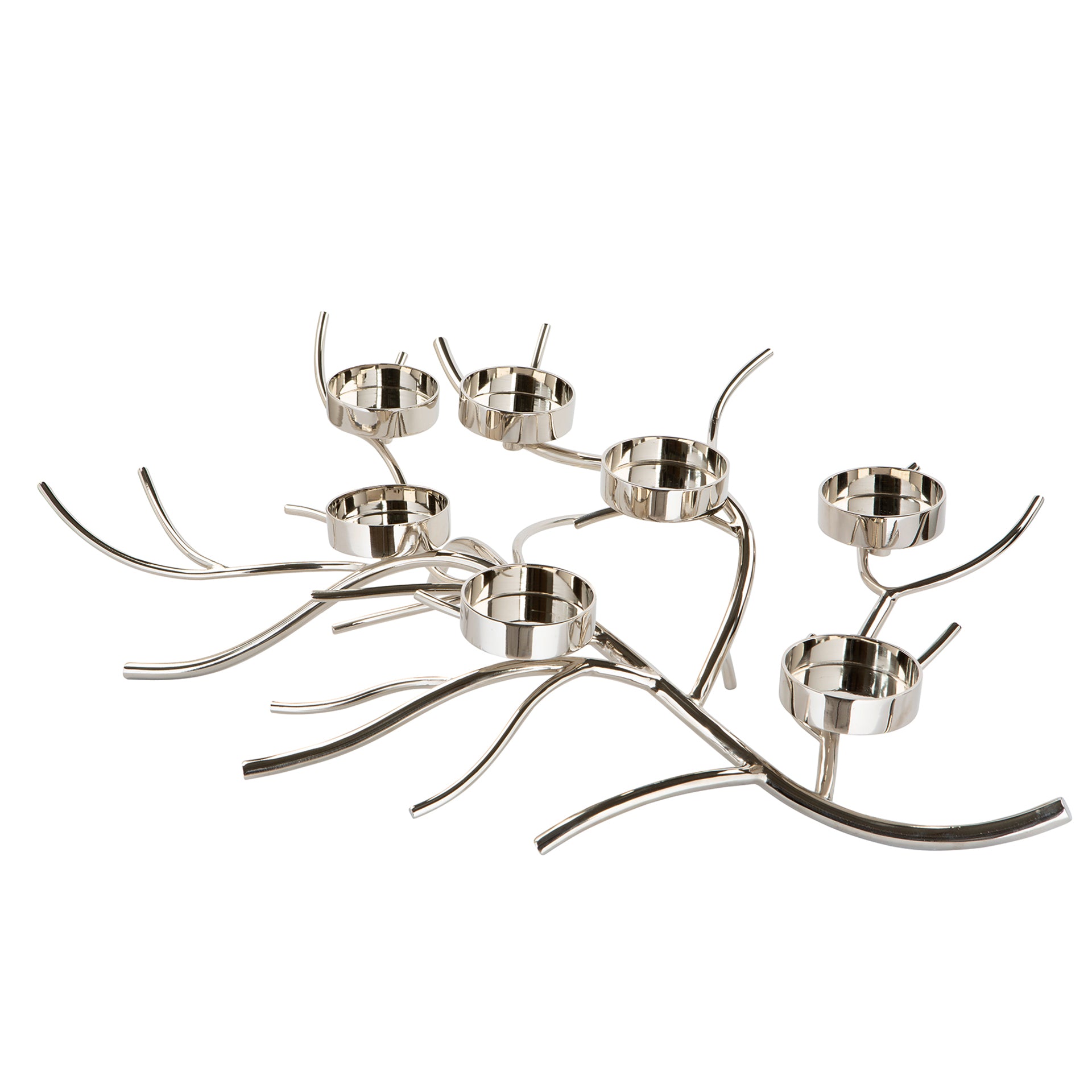 RAMUS Leuchter, 7-flammig silberfarben