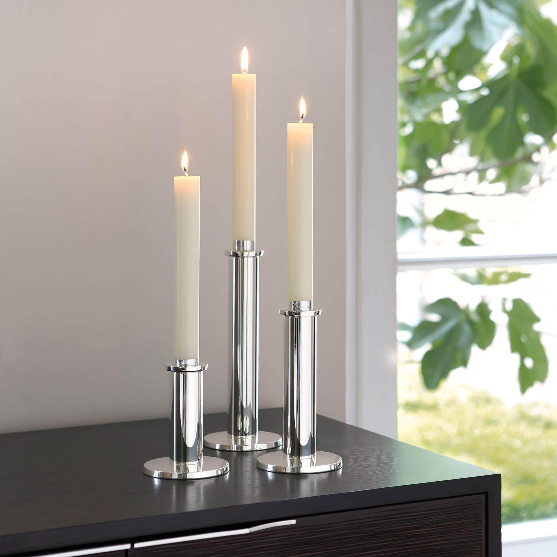 STRATO Leuchter silberfarben