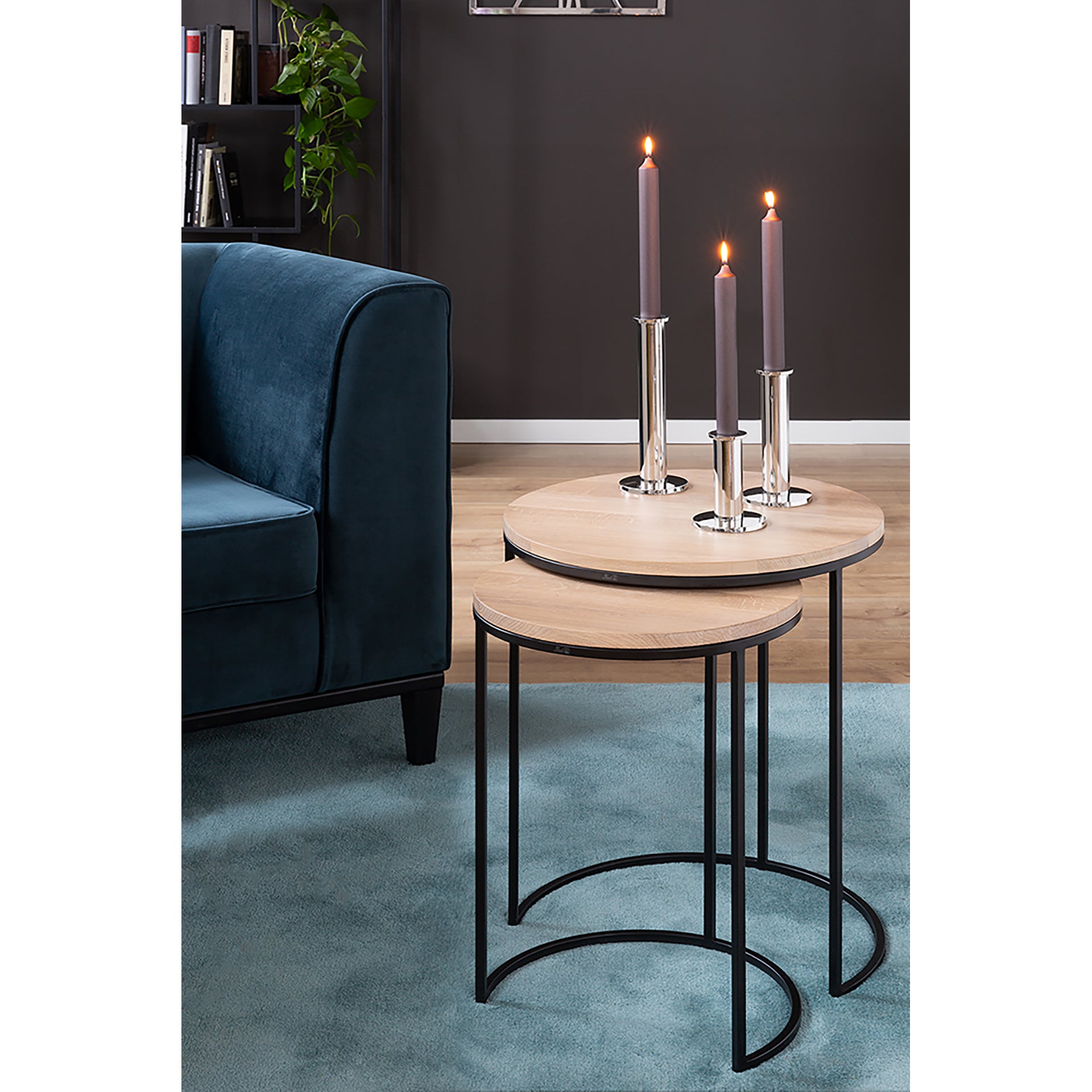 STRATO Leuchter silberfarben