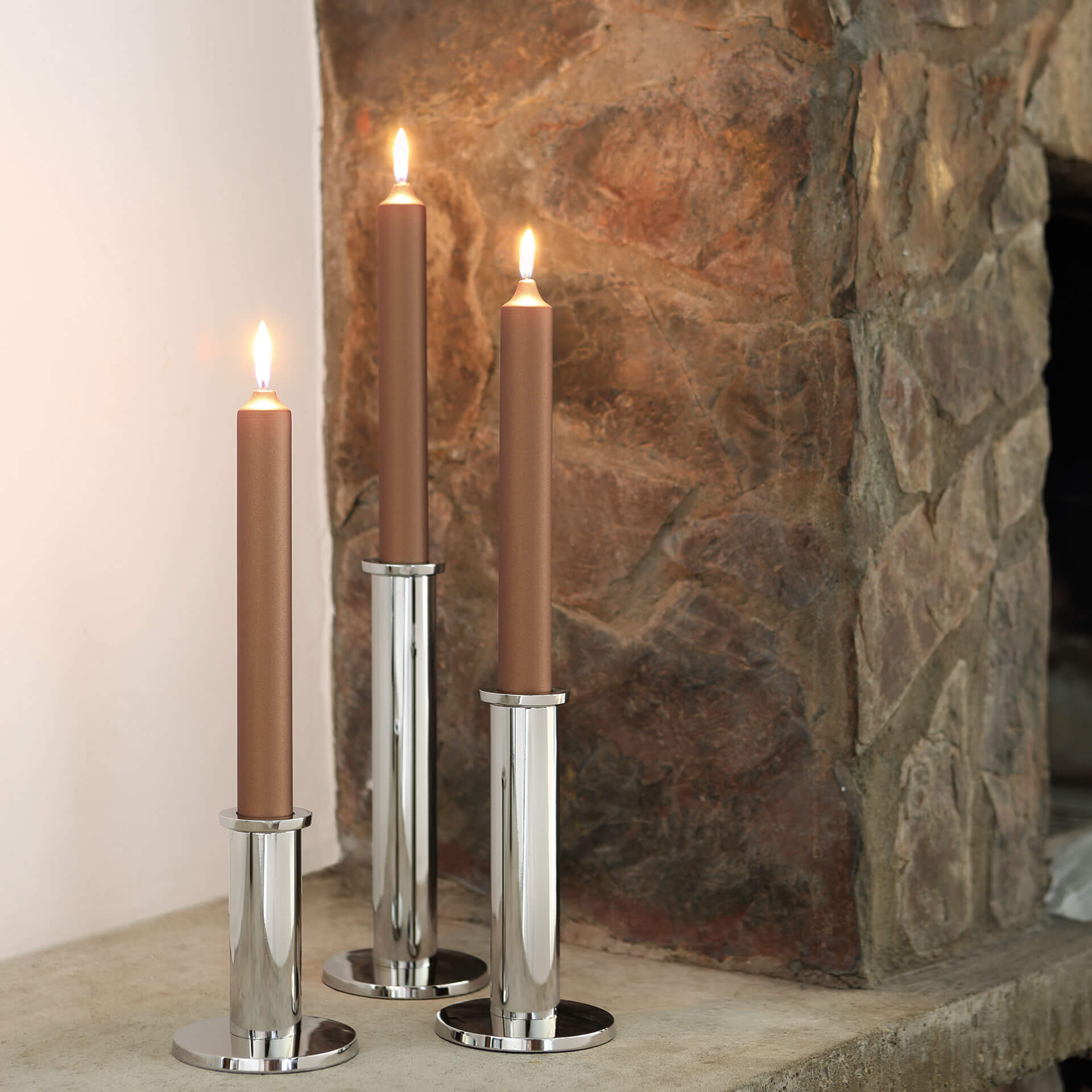 STRATO Leuchter silberfarben