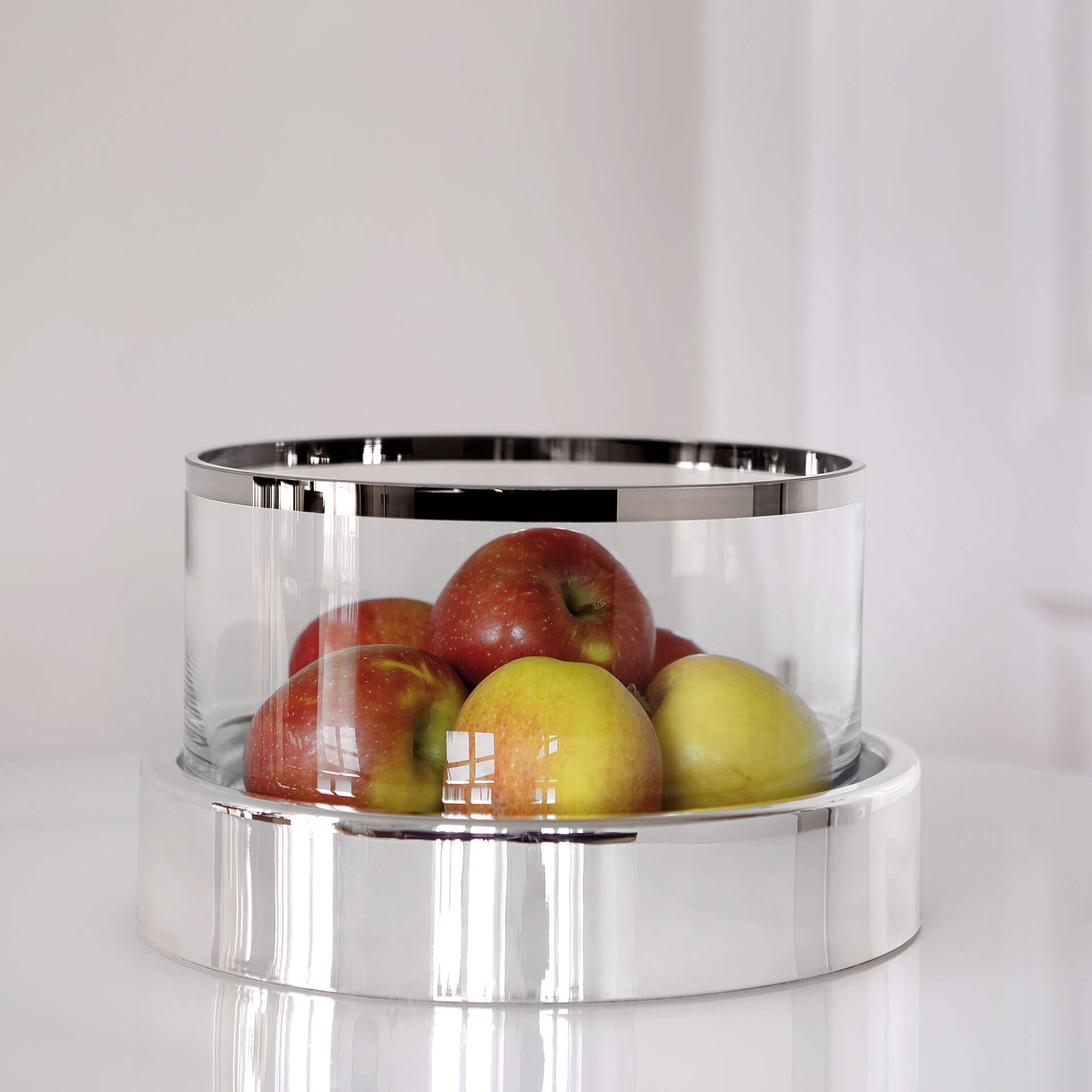 EMPIRE Windlicht silberfarben