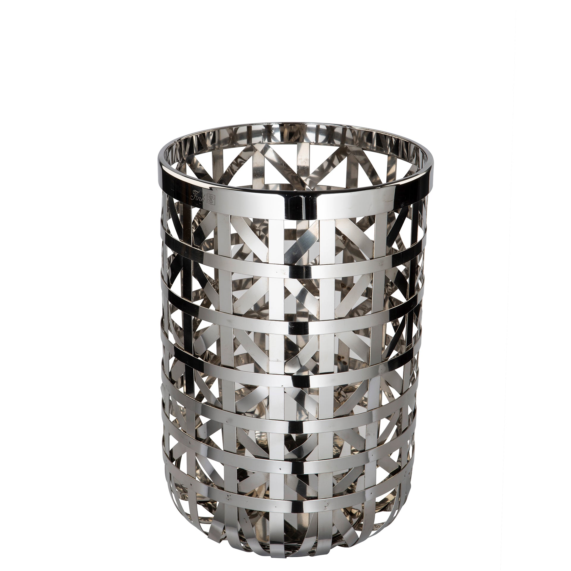 JORIS Windlicht mit Glas silberfarben