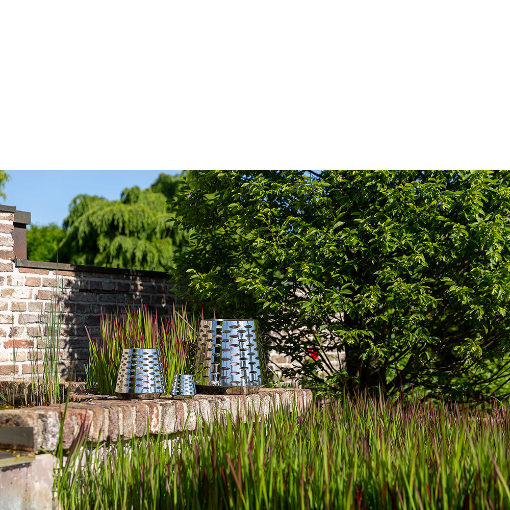 LUMA Windlicht silber