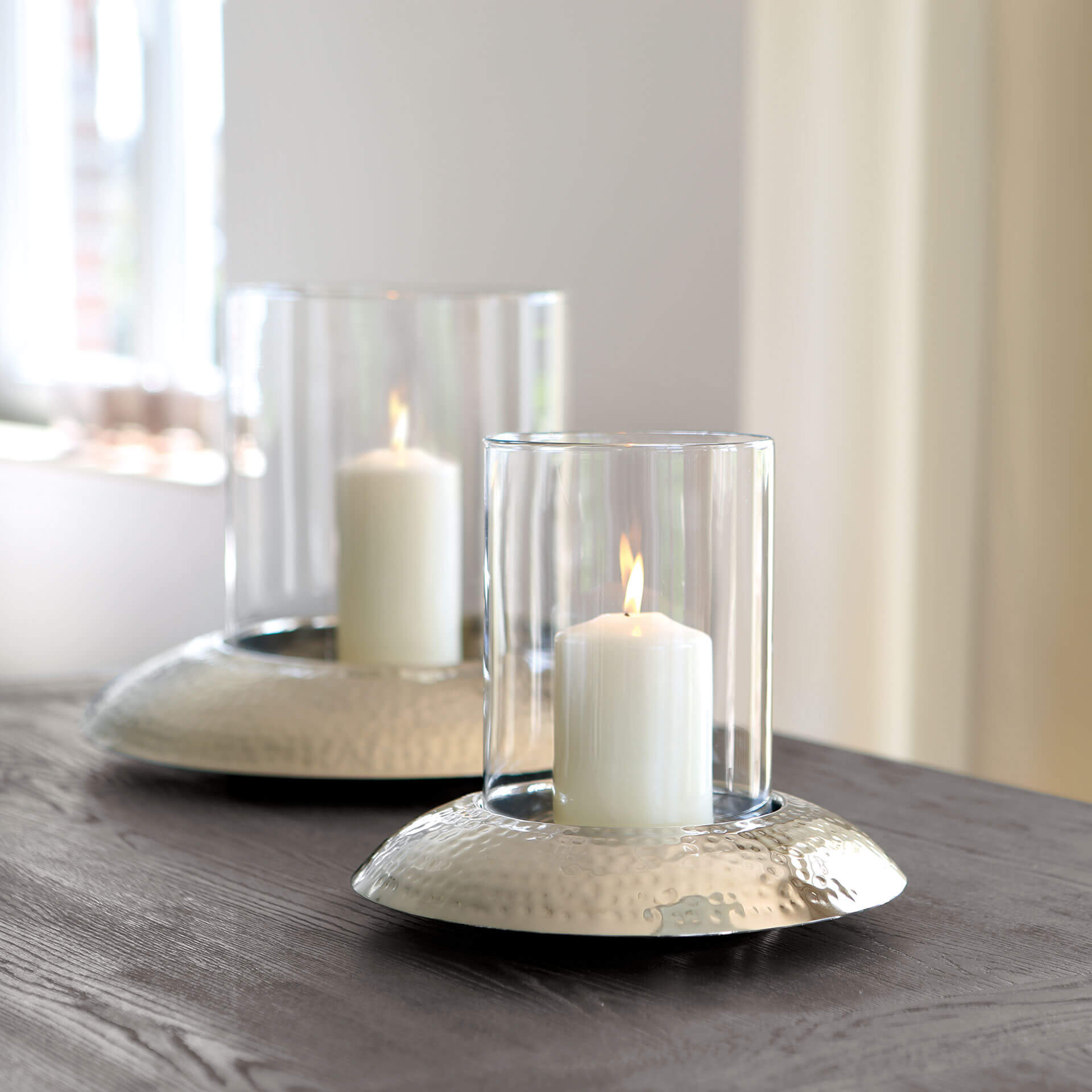 NAPA Windlicht silberfarben
