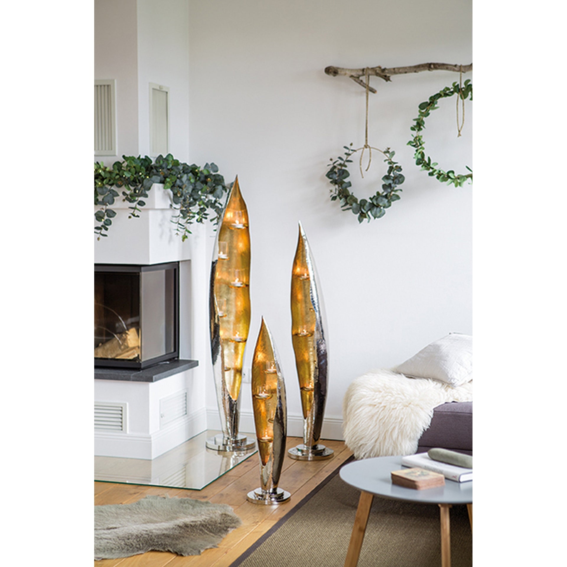 CAVA 5-flammig silberfarben