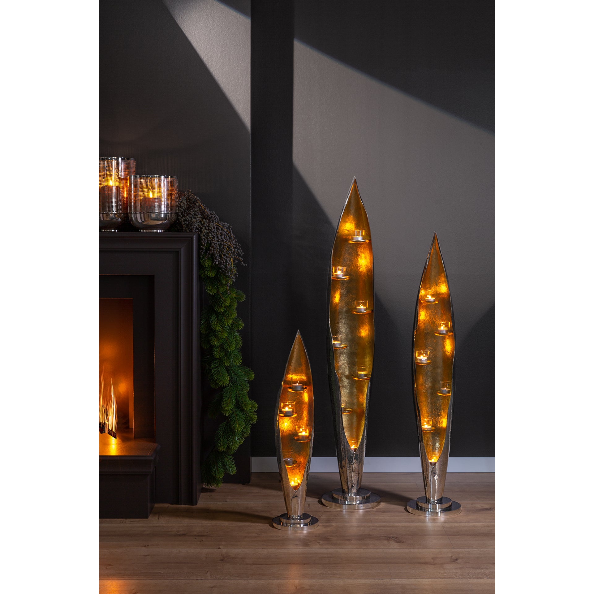 CAVA 5-flammig silberfarben