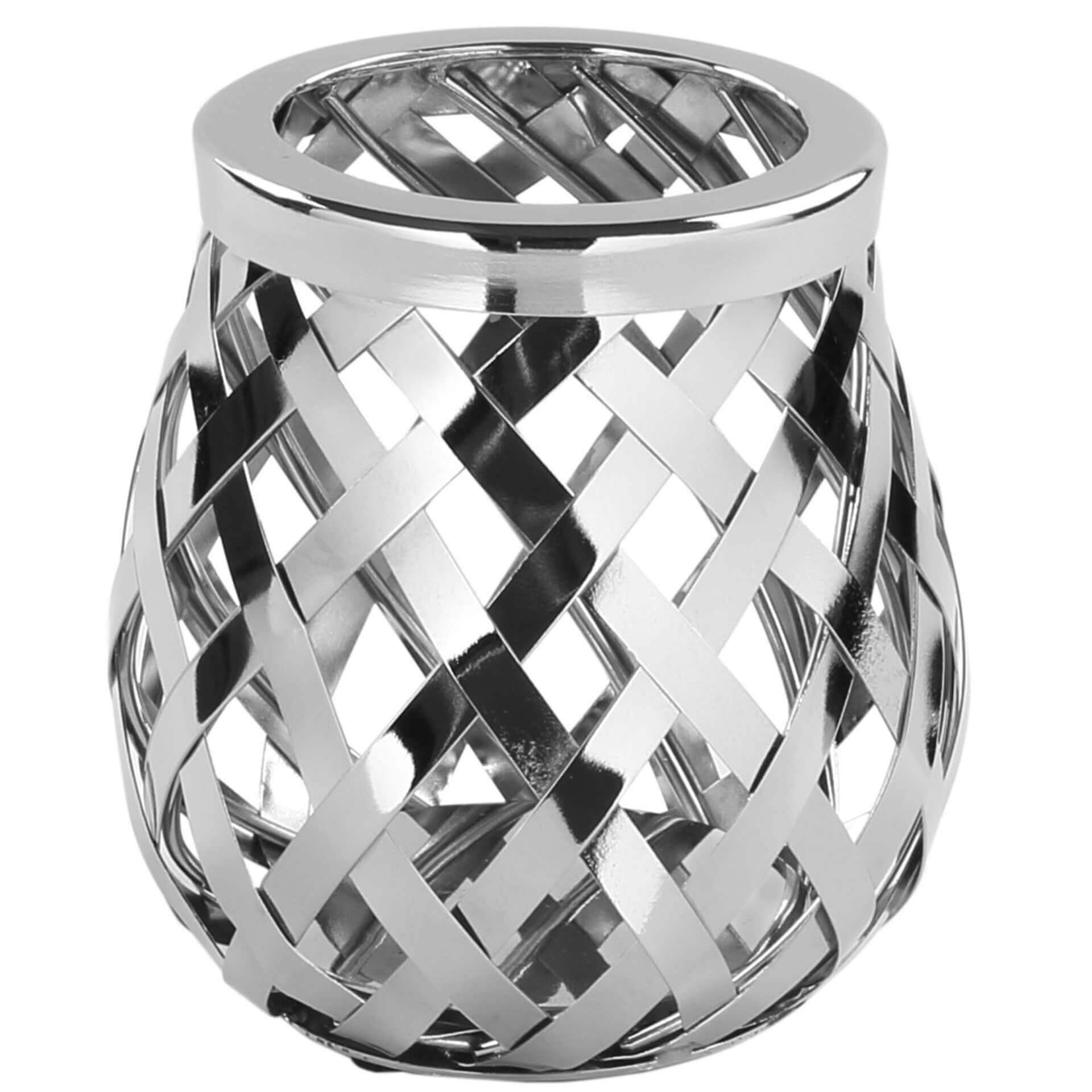 OTIS Windlicht silberfarben