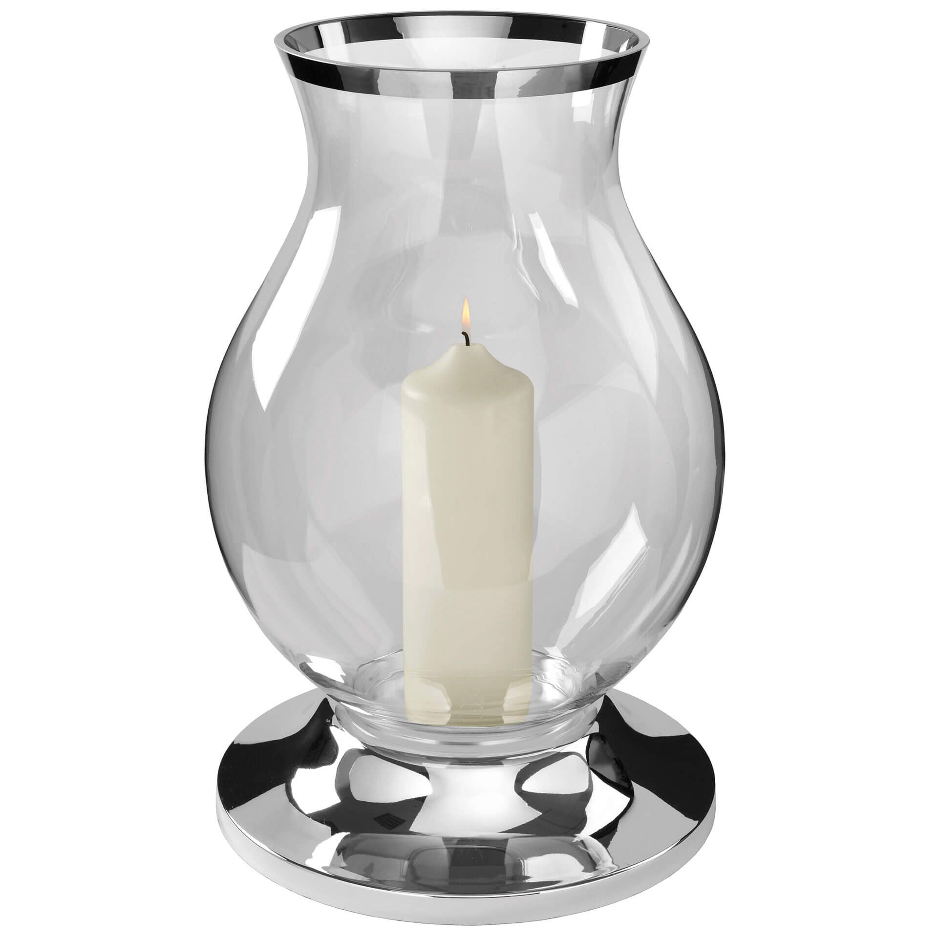 BIG Windlicht silberfarben