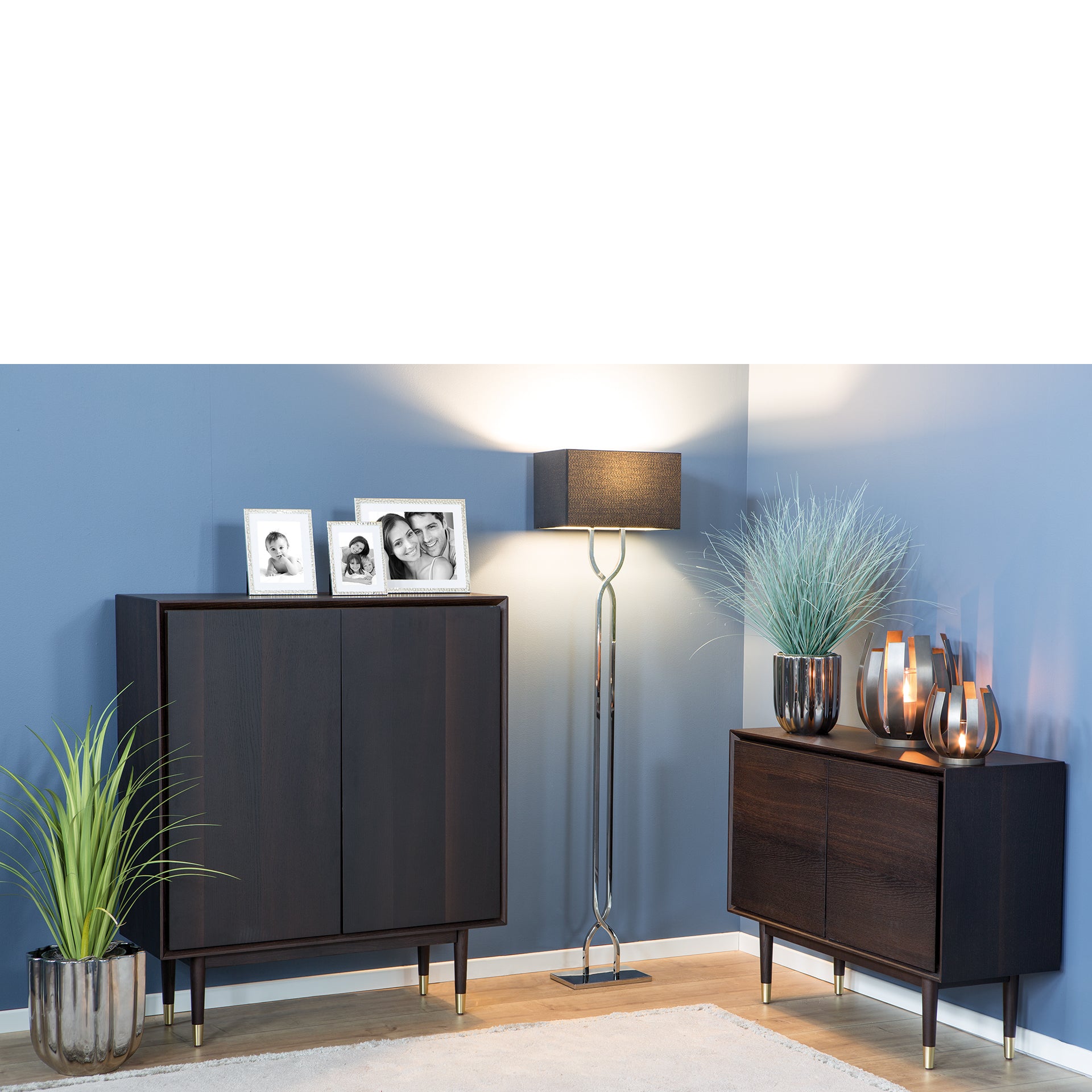 ADRIAN Highboard dunkelbraun