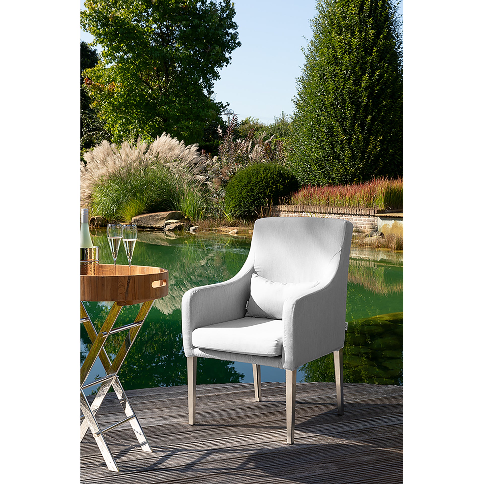 VIGO Komplettbezug kurz für Vigo Stuhl hellgrau