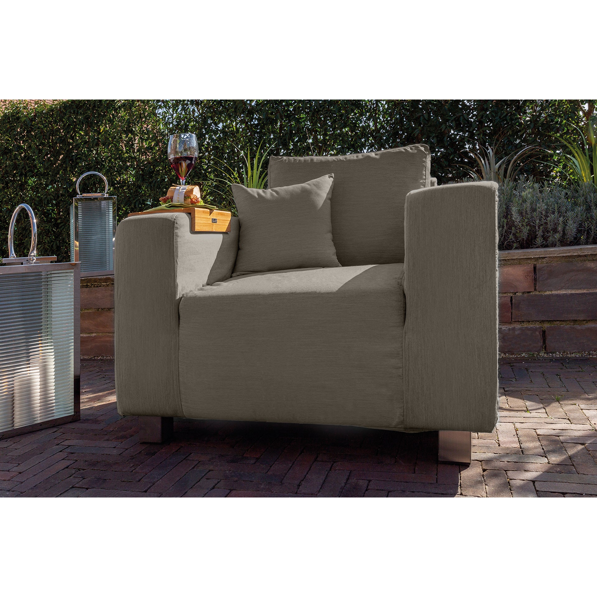 CARLO Komplettbezug für 1 - Sitzer sand