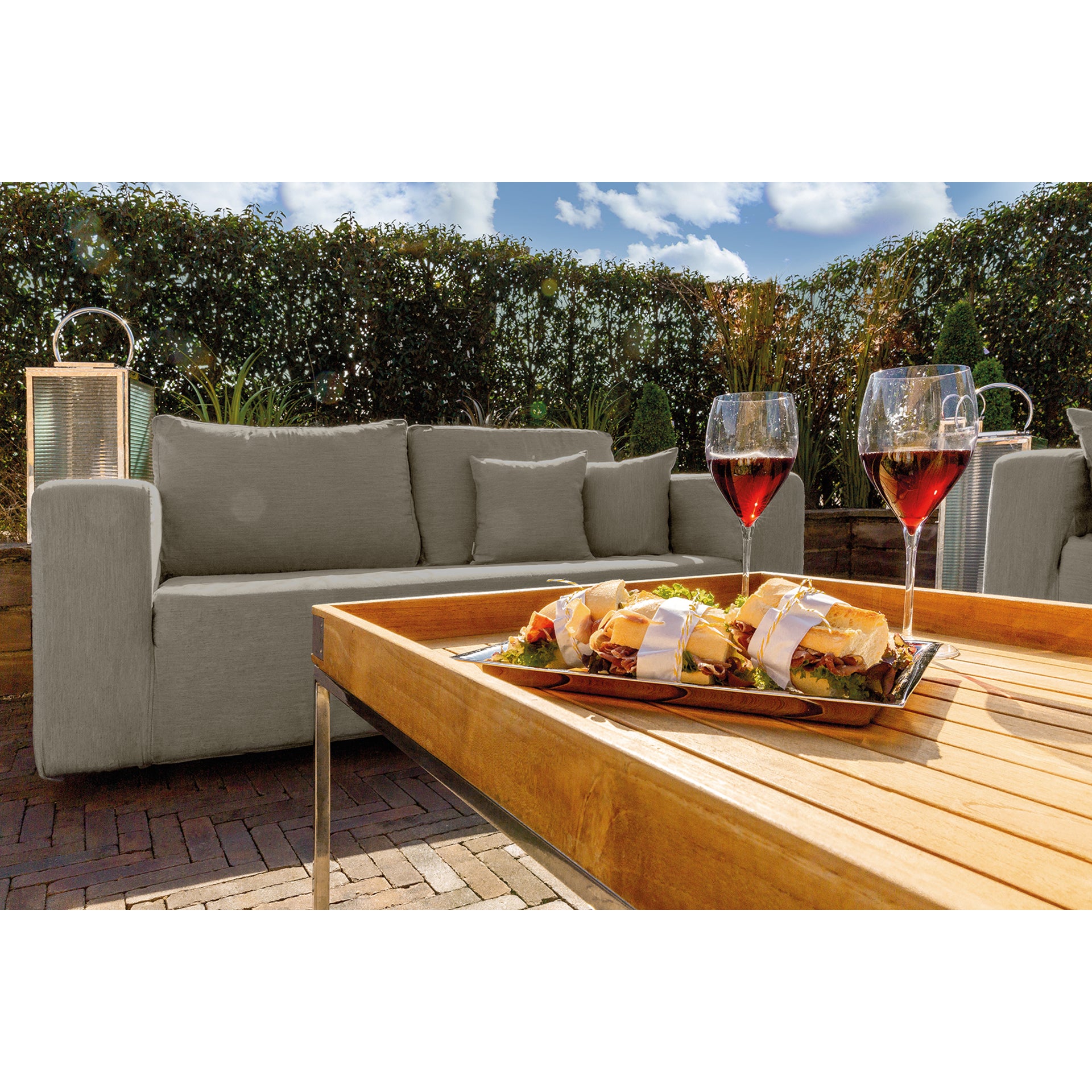 CARLO Komplettbezug für 2 - Sitzer sand