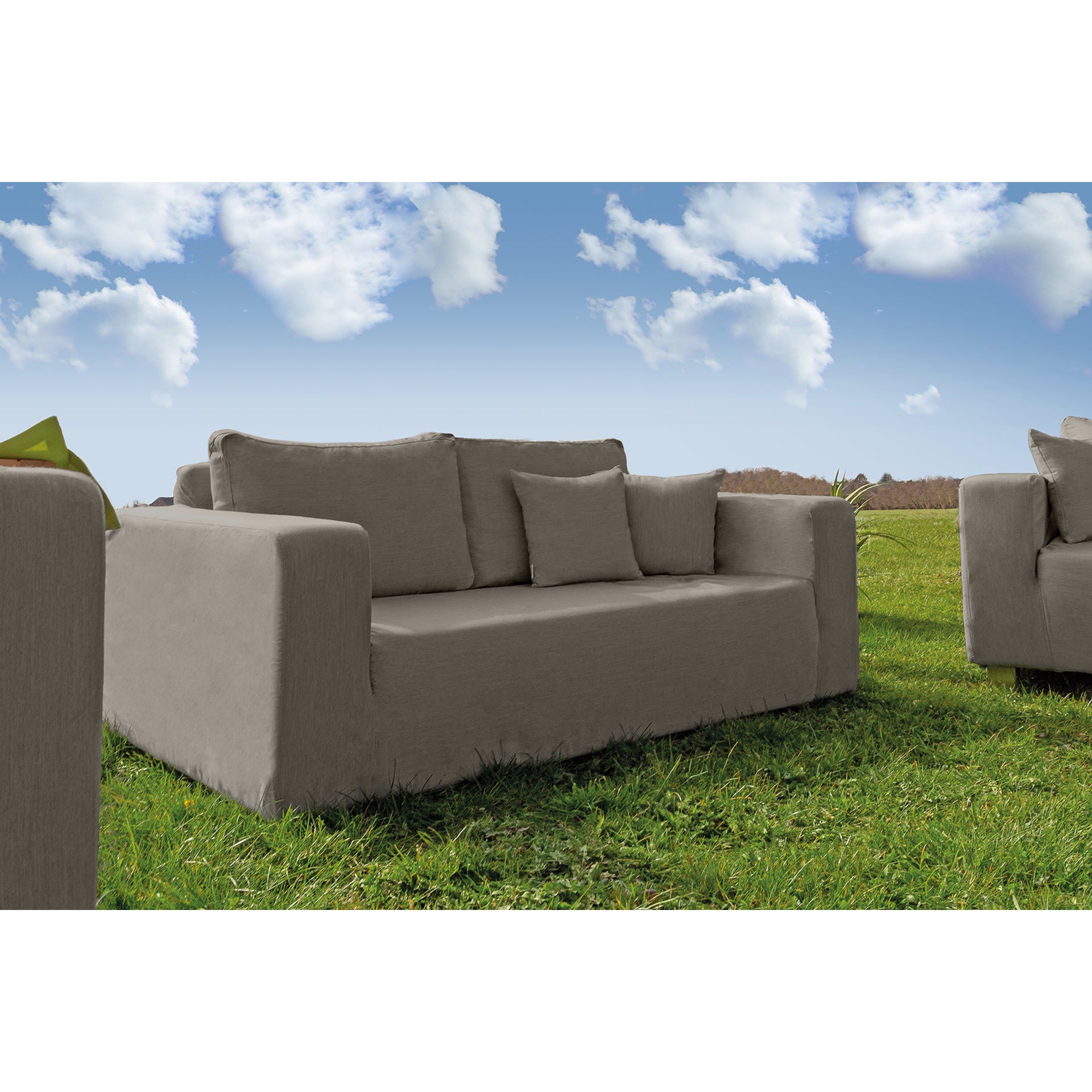 CARLO Komplettbezug für 2 - Sitzer sand