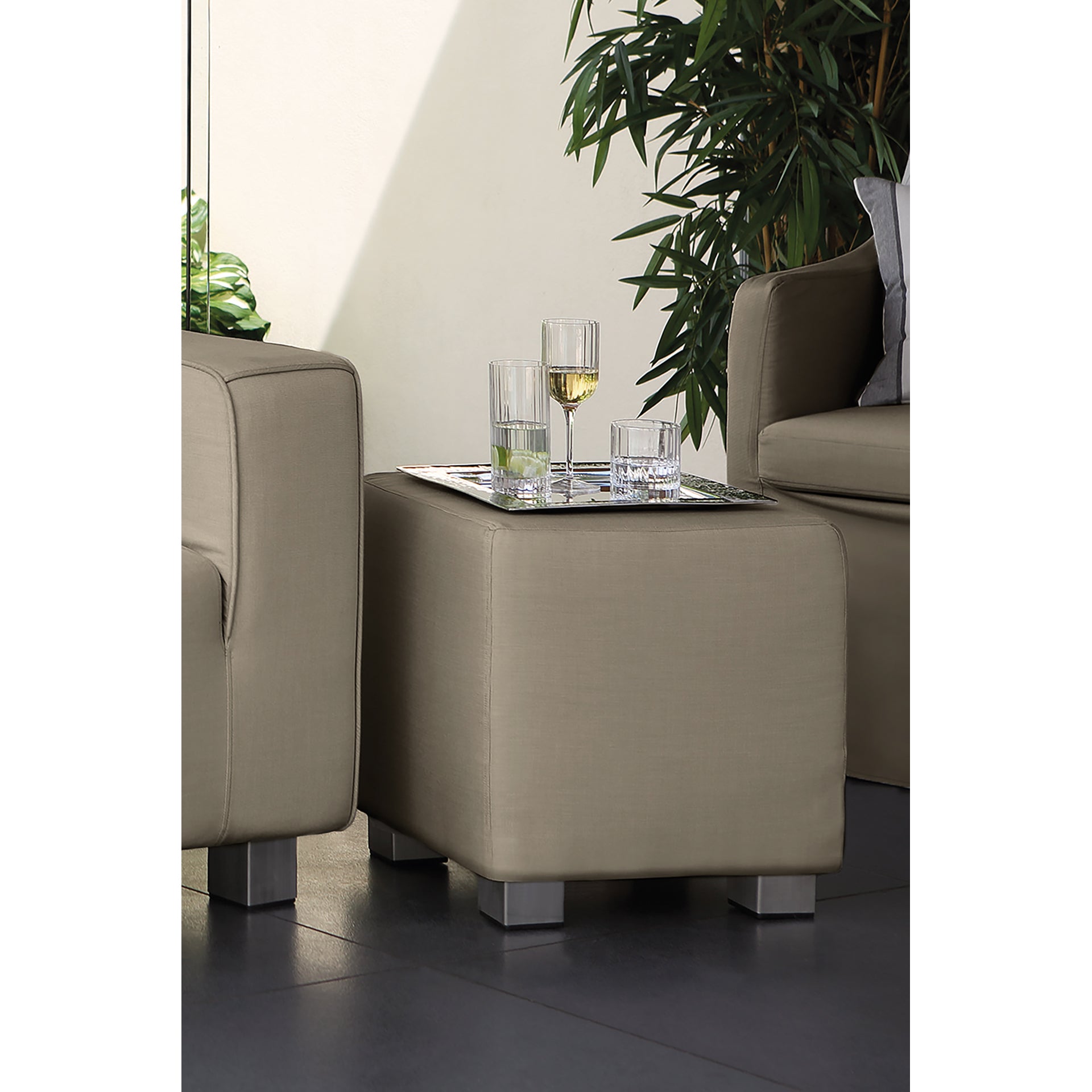 CARLO Komplettbezug für Hocker sand