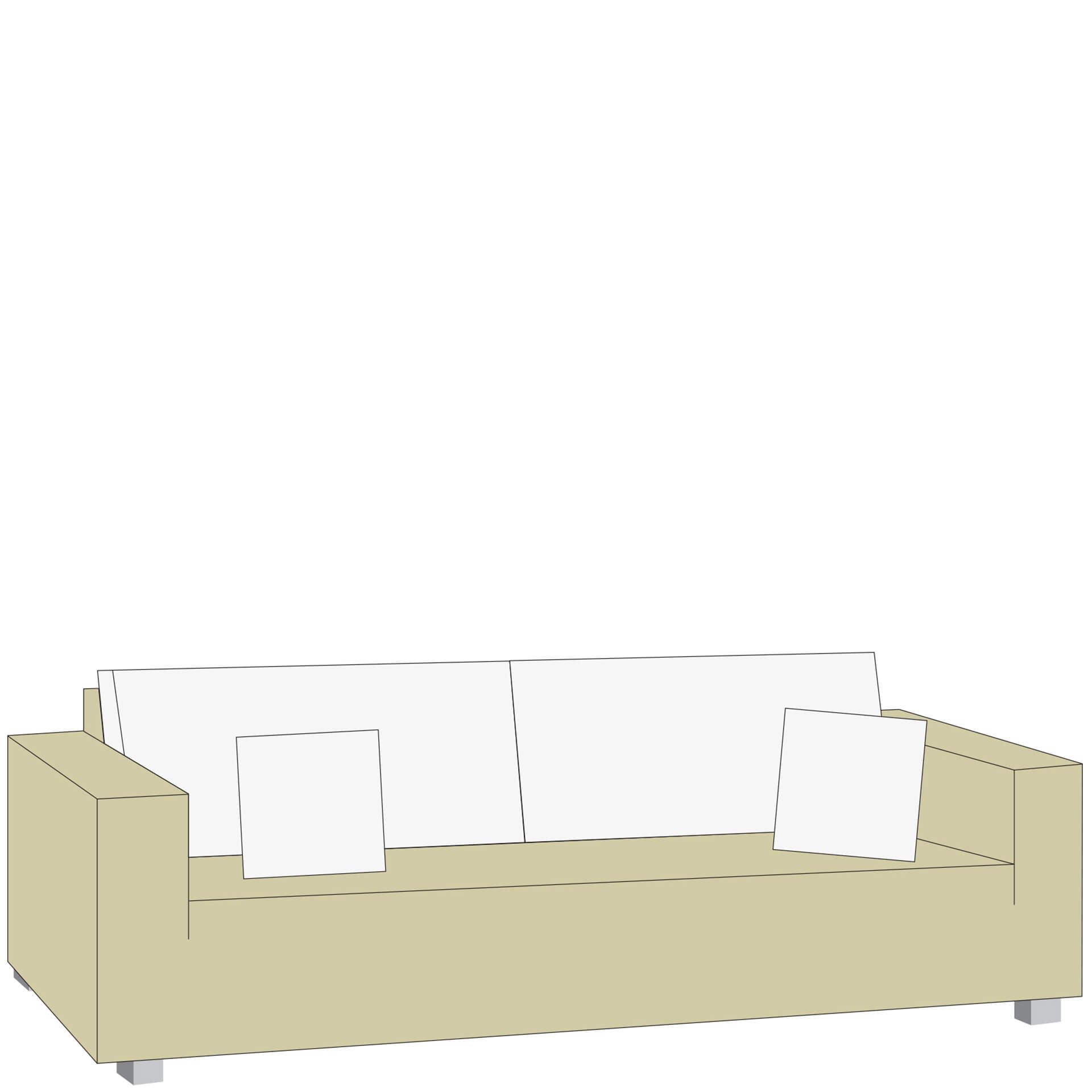 CARLO Sunbrella Korpusbezug taupe