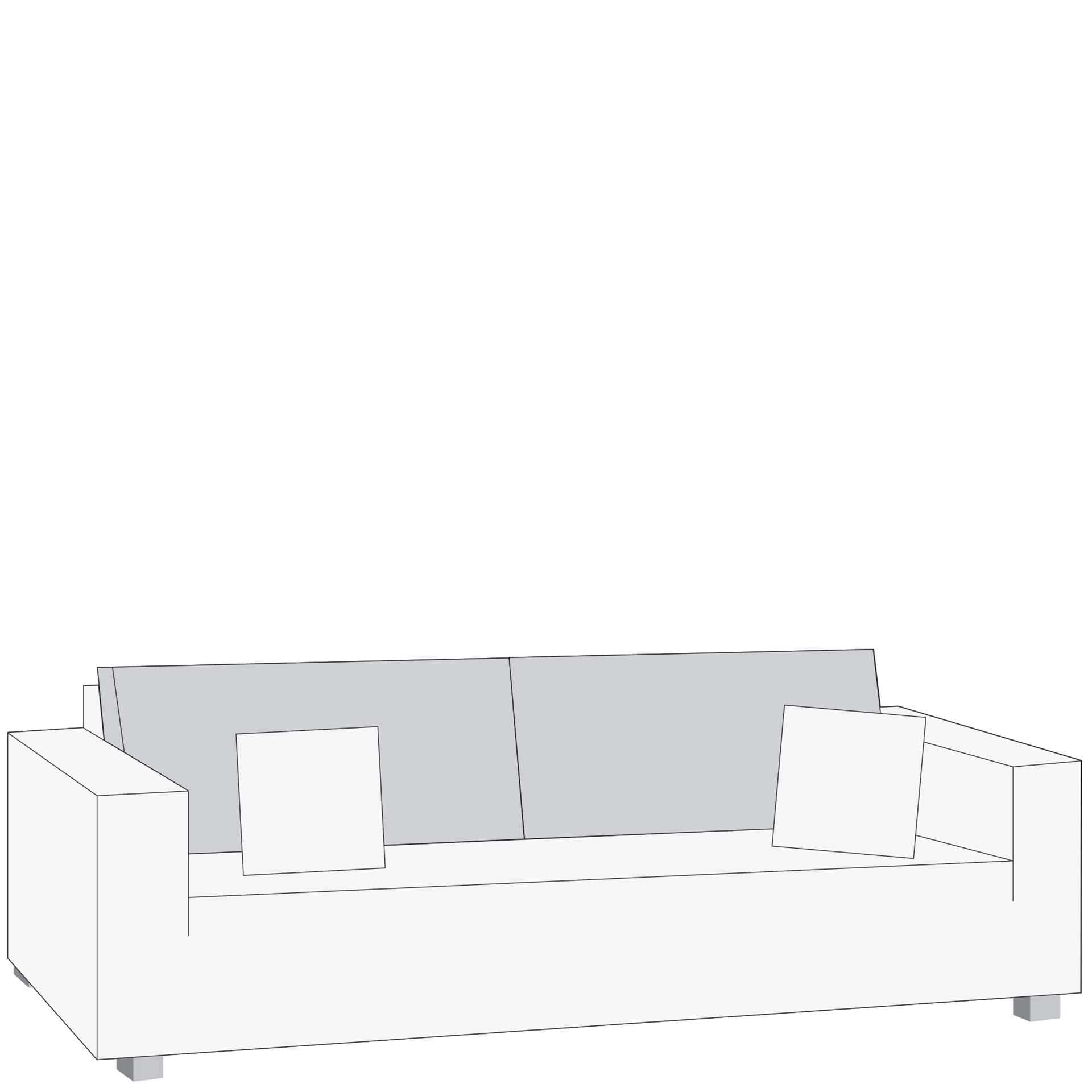 CARLO Sunbrella Rückenkissenbezug stone