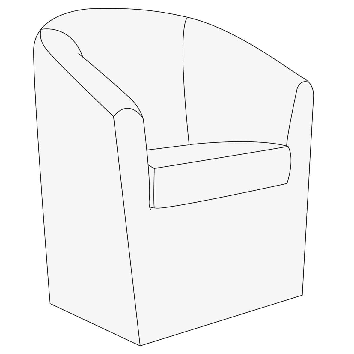 MATEO Sitzmöbel - ohne Bezug weiß