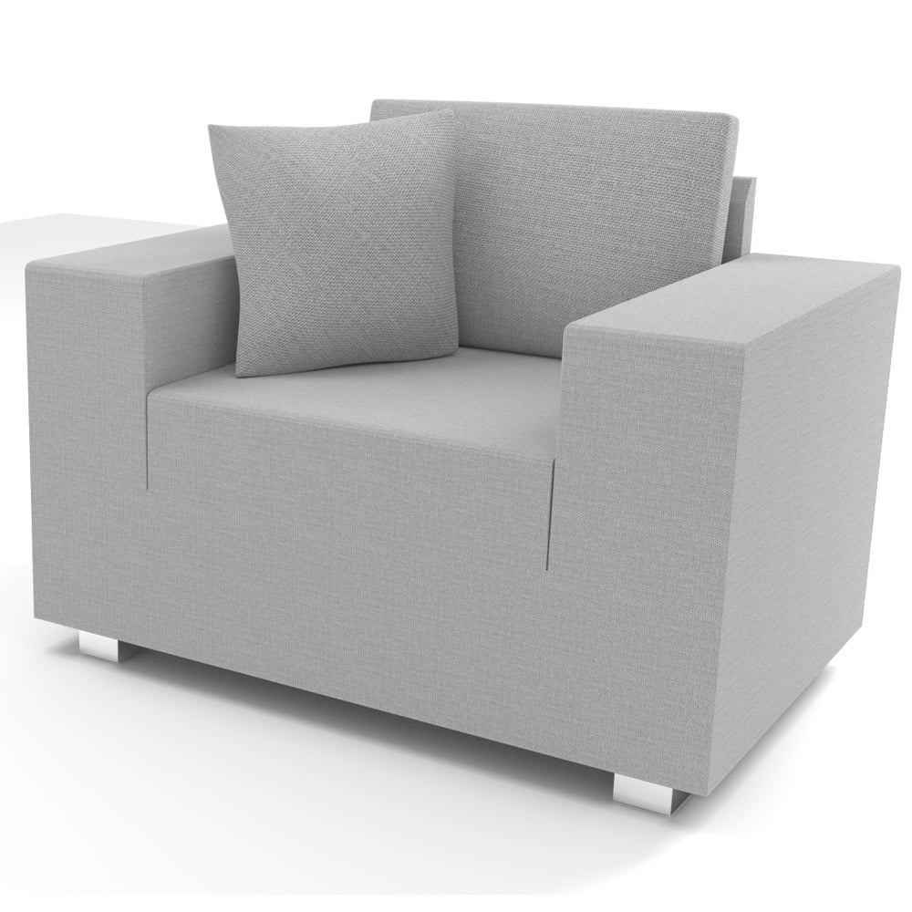 CARLO Komplettbezug für 1 - Sitzer stone