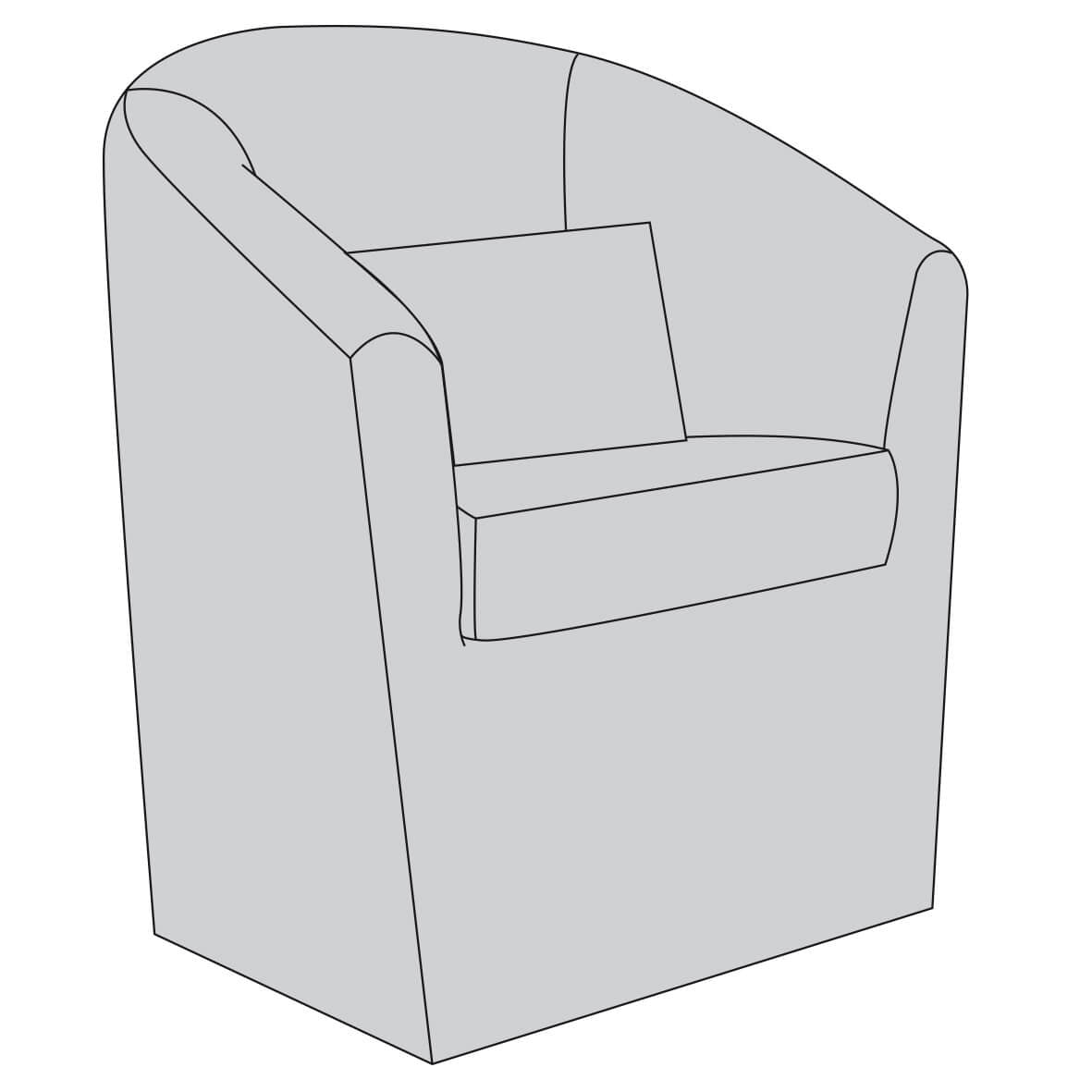 MATEO Komplettbezug für Mateo Clubchair stone