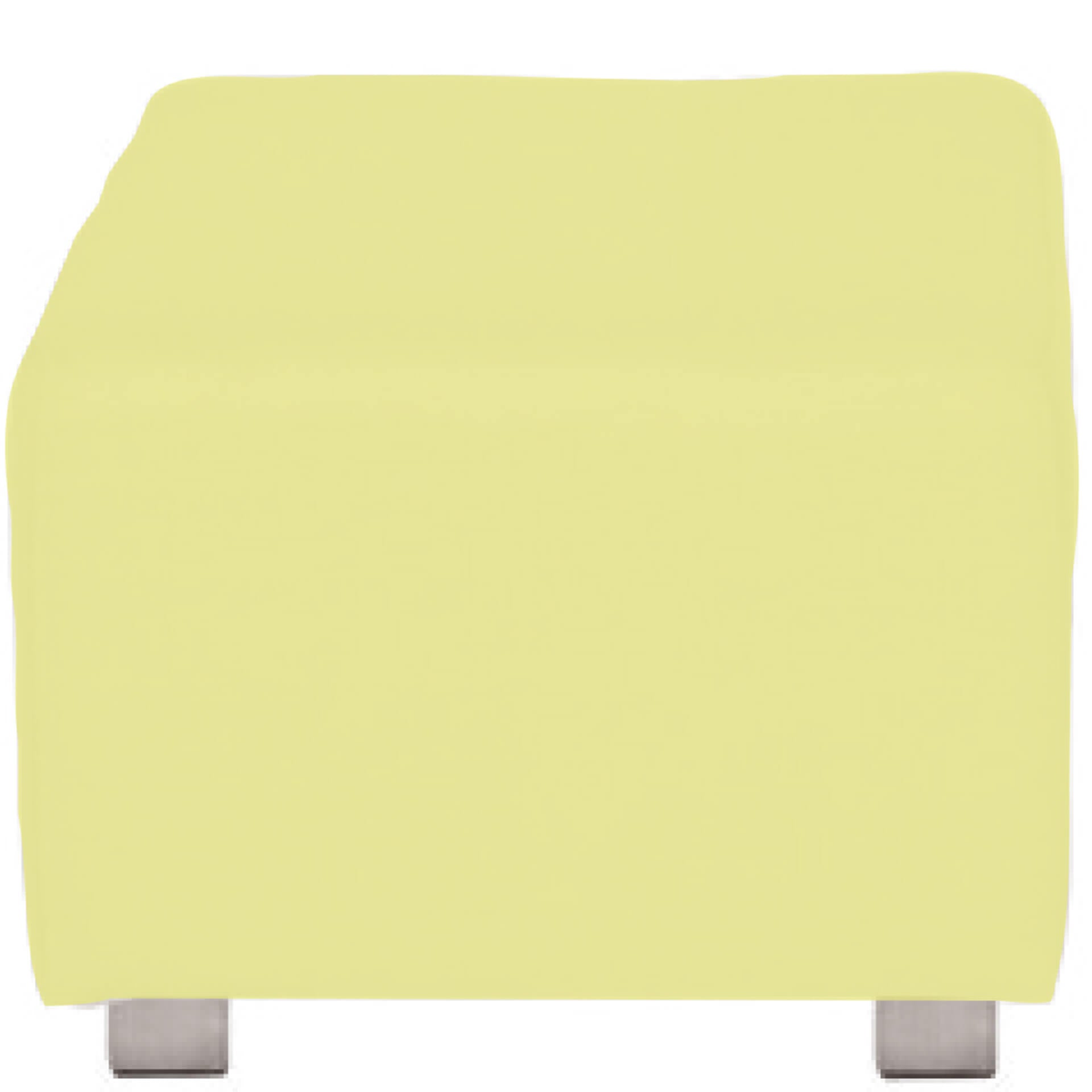 CARLO Komplettbezug für Hocker lemon