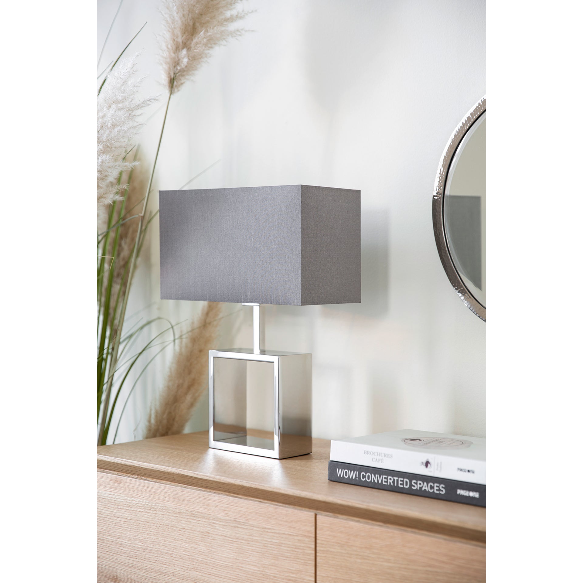 CLASS Tischleuchte Fuß silberfarben