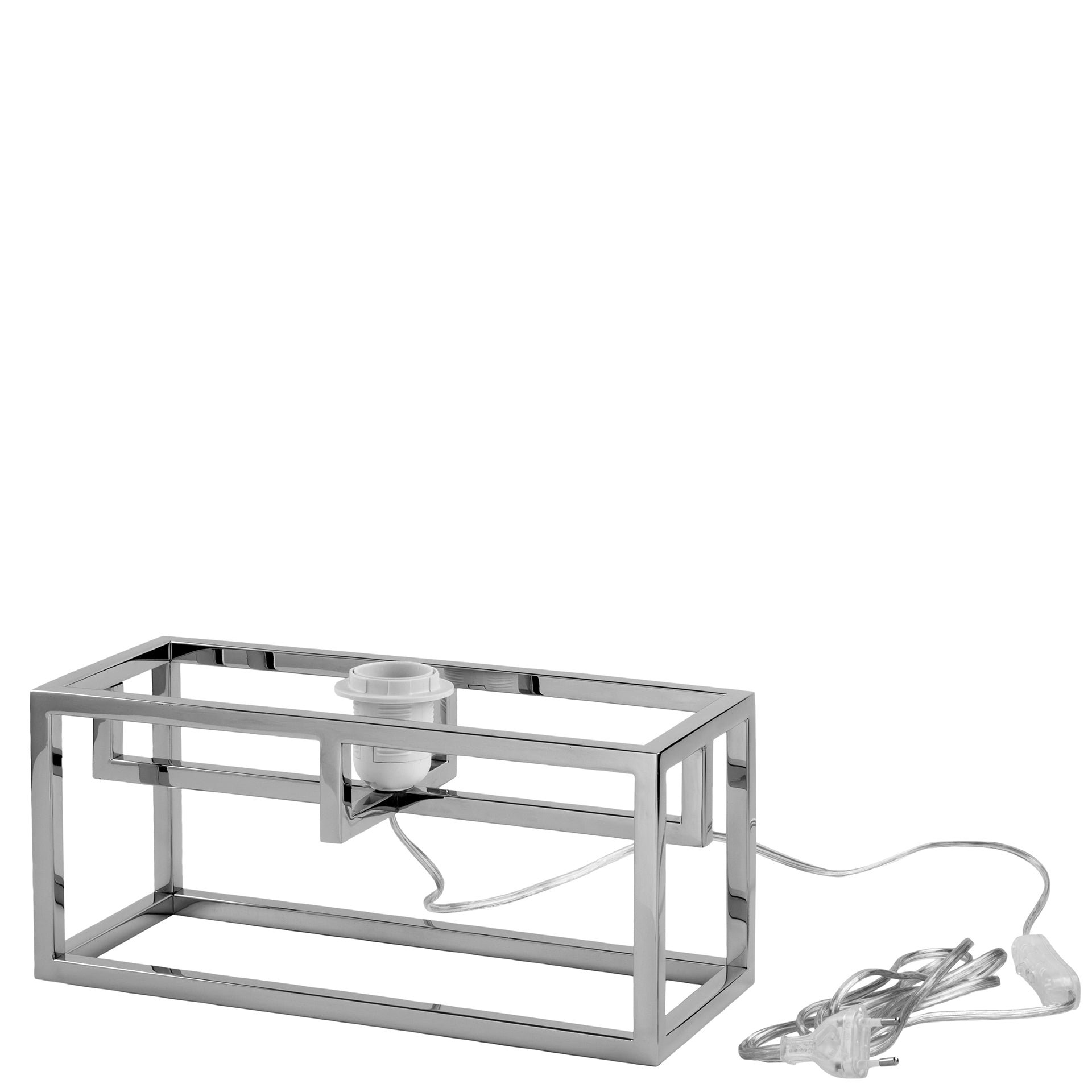 MARLOU Tischleuchte Fuß silberfarben