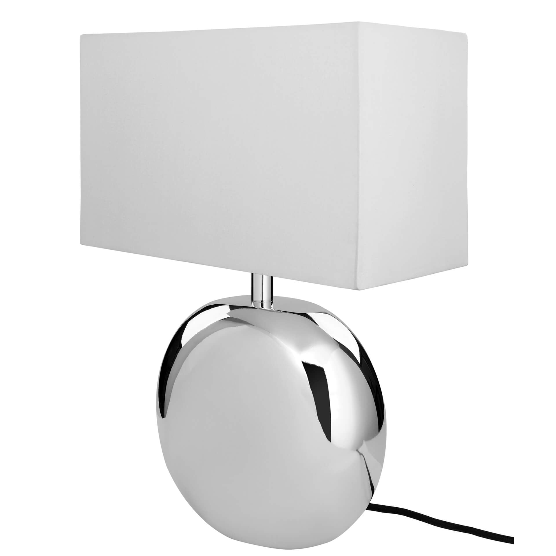 LUNA Tischleuchte Fuß silberfarben