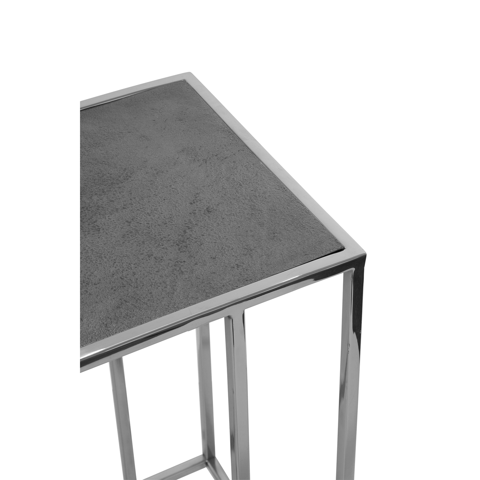 DIJON Beistelltisch silberfarben