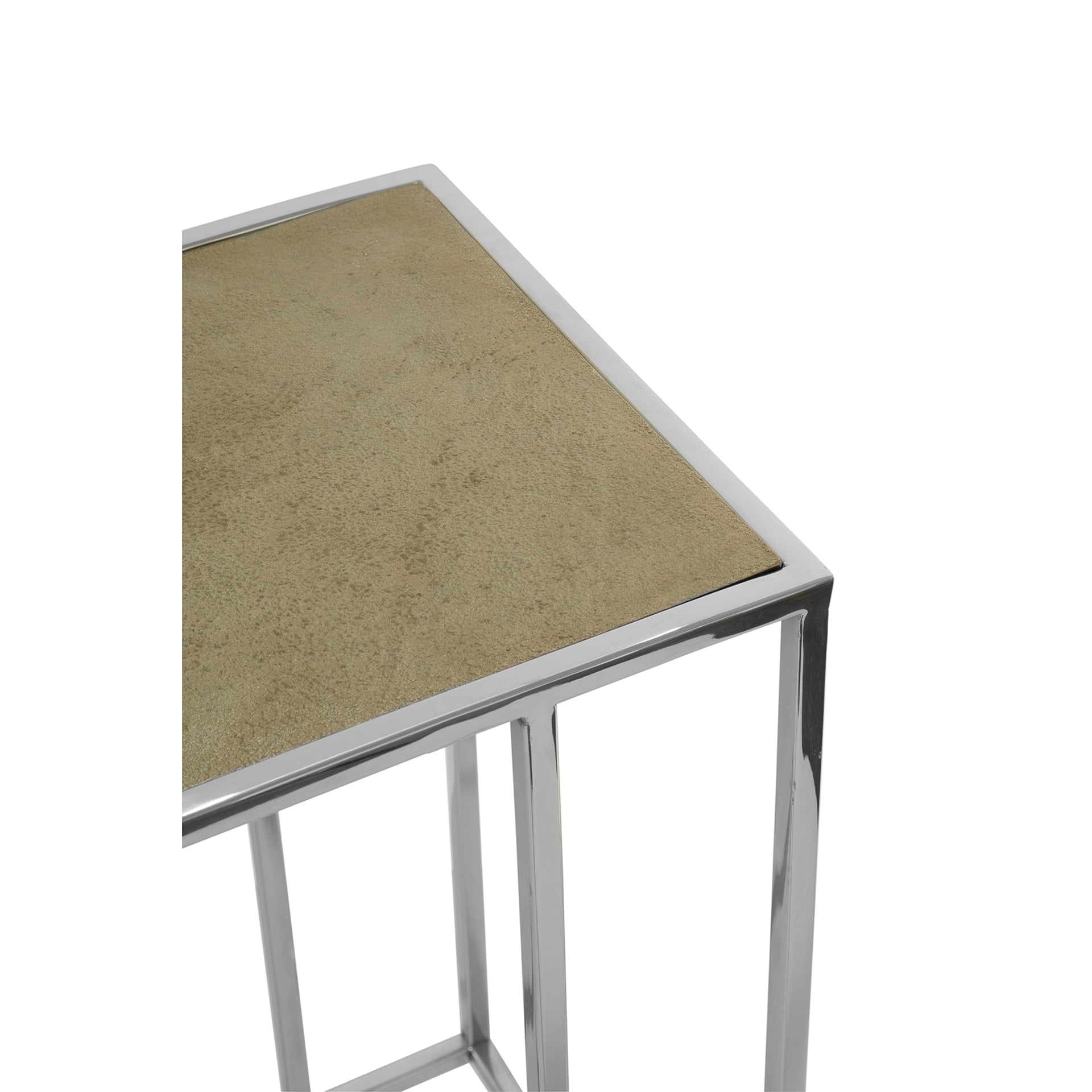 DIJON Beistelltisch silberfarben