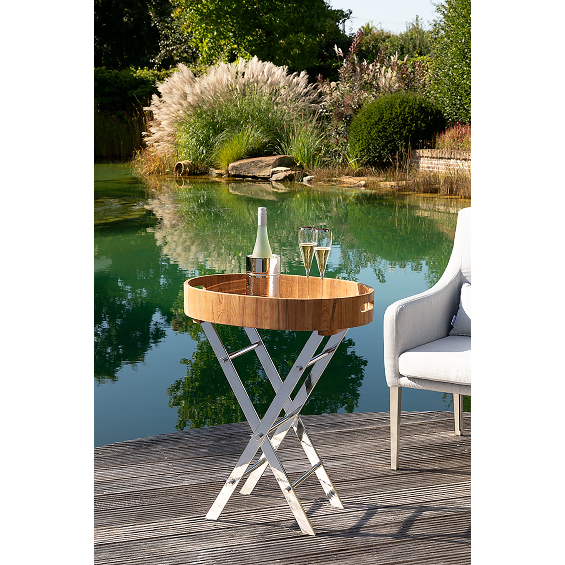 RODEO Tabletttisch hellbraun