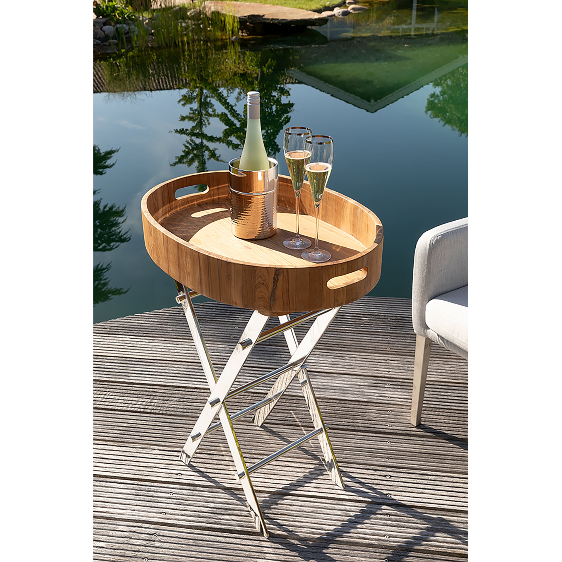 RODEO Tabletttisch hellbraun