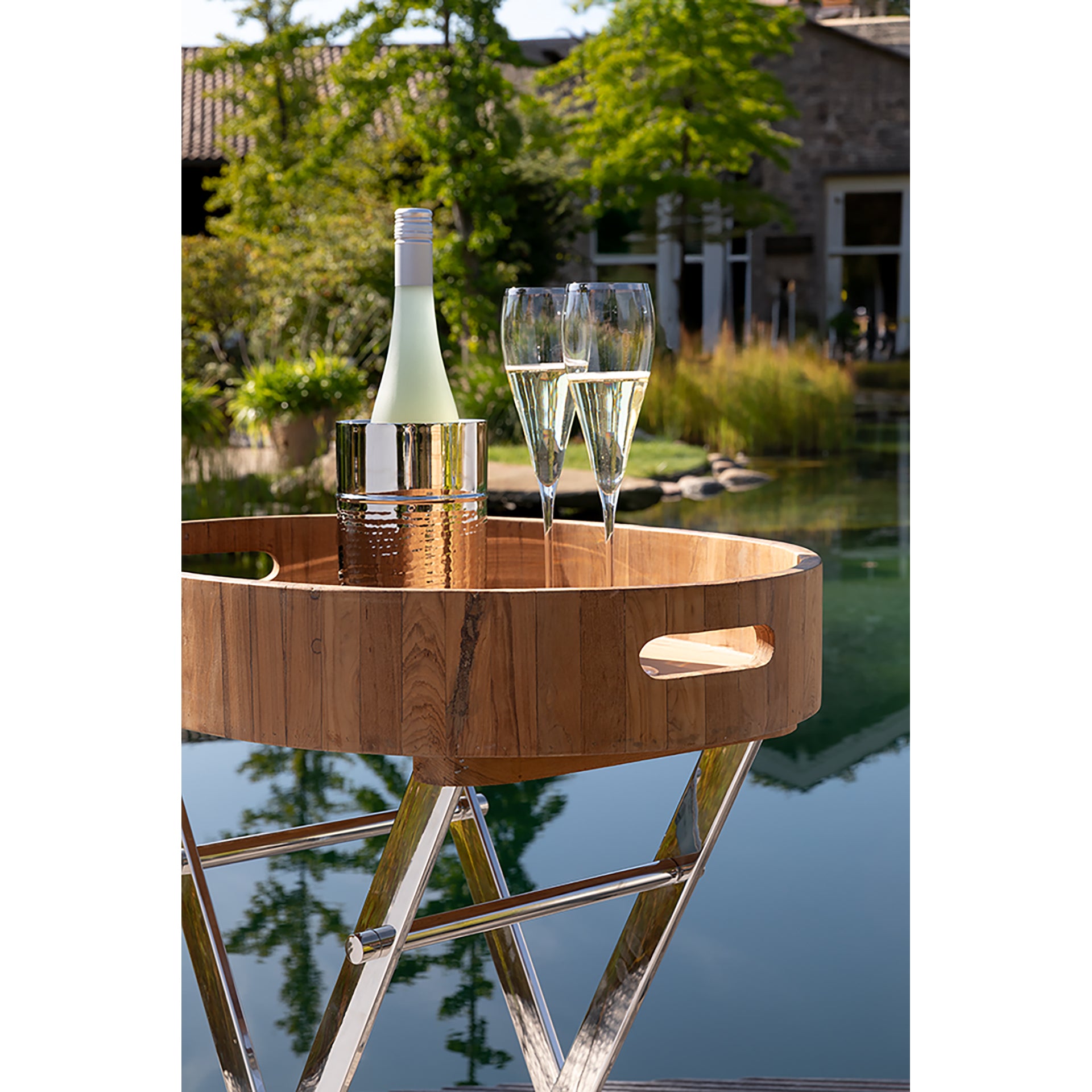 RODEO Tabletttisch hellbraun