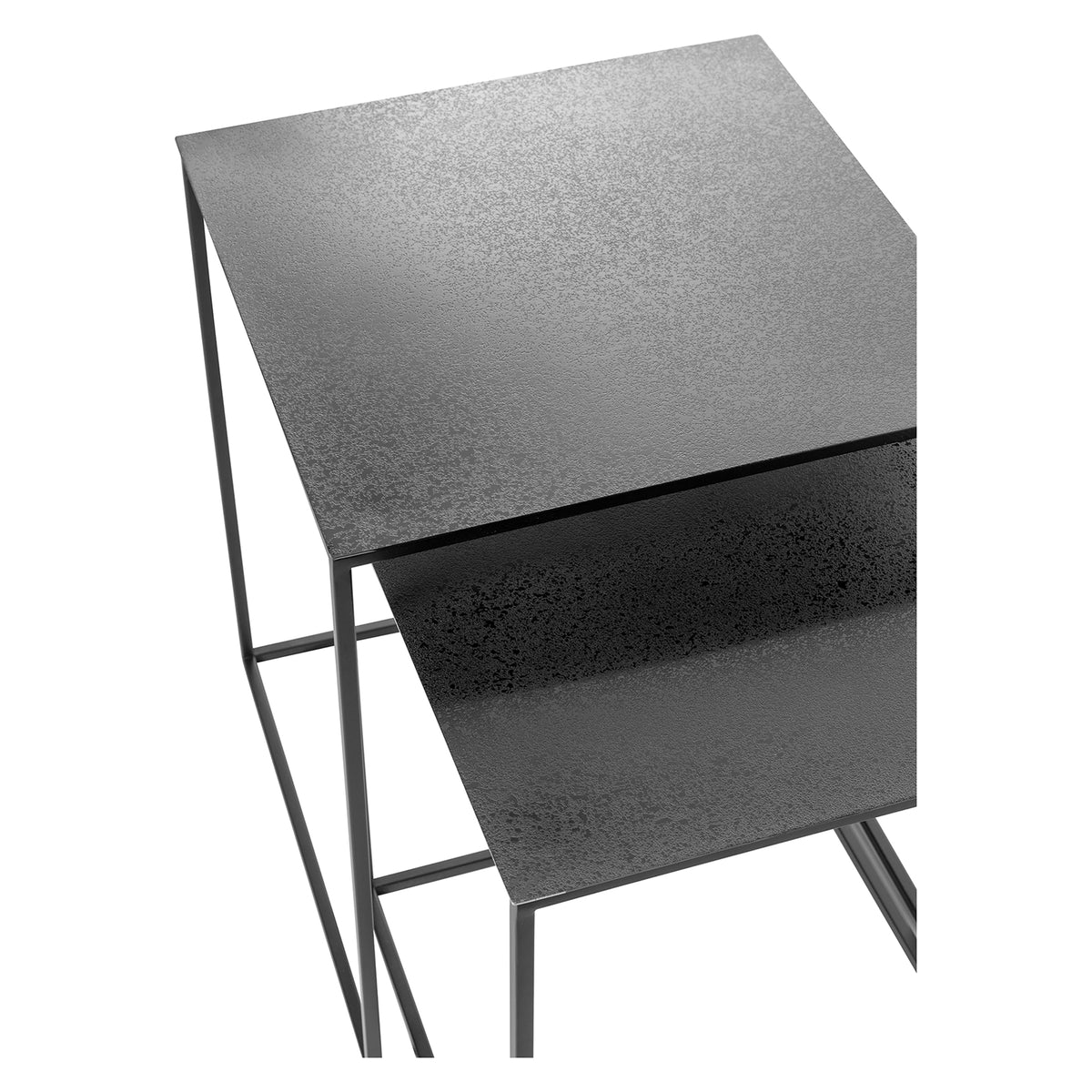 LORET Beistelltisch schwarz