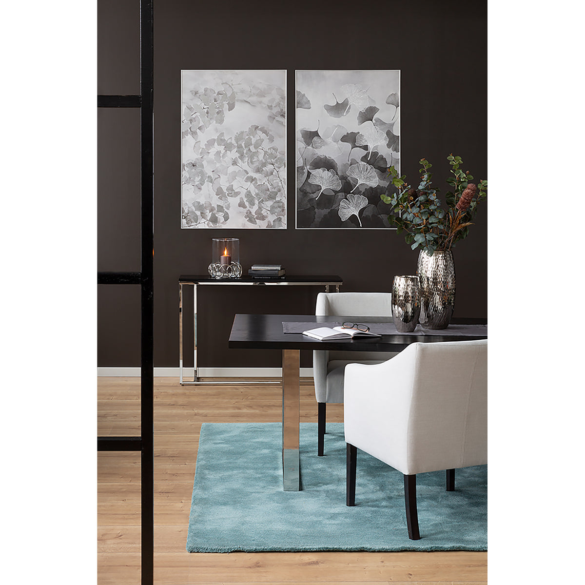 DORICA Wanddekoration silber